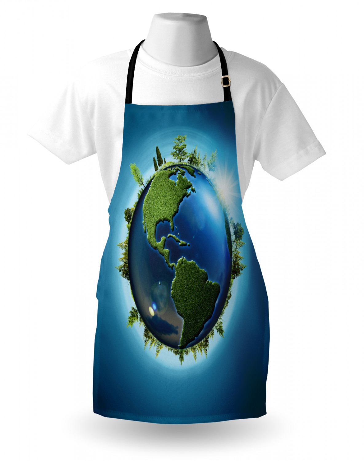 Details about / Comfortable Apron Bib with Adjustable Neck for Cooking by Ambesonne