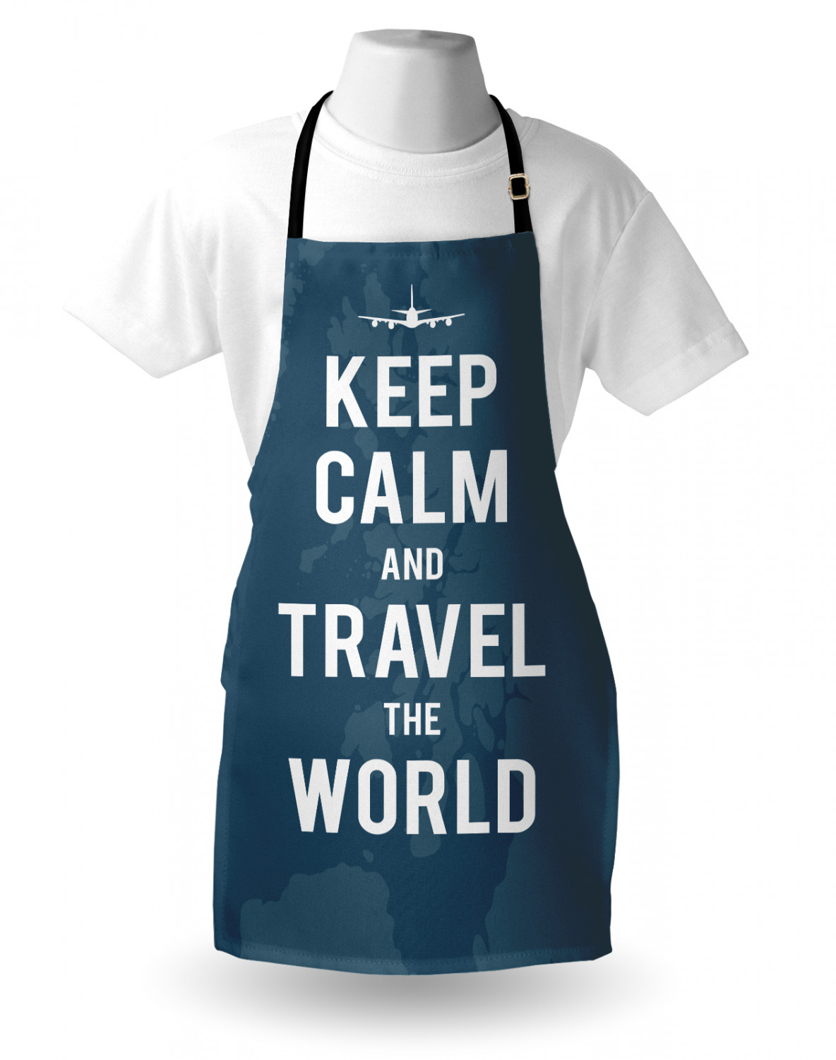 Keep Calm Apron Unisex Kitchen Bib with Adjustable Neck for Cooking Gardening