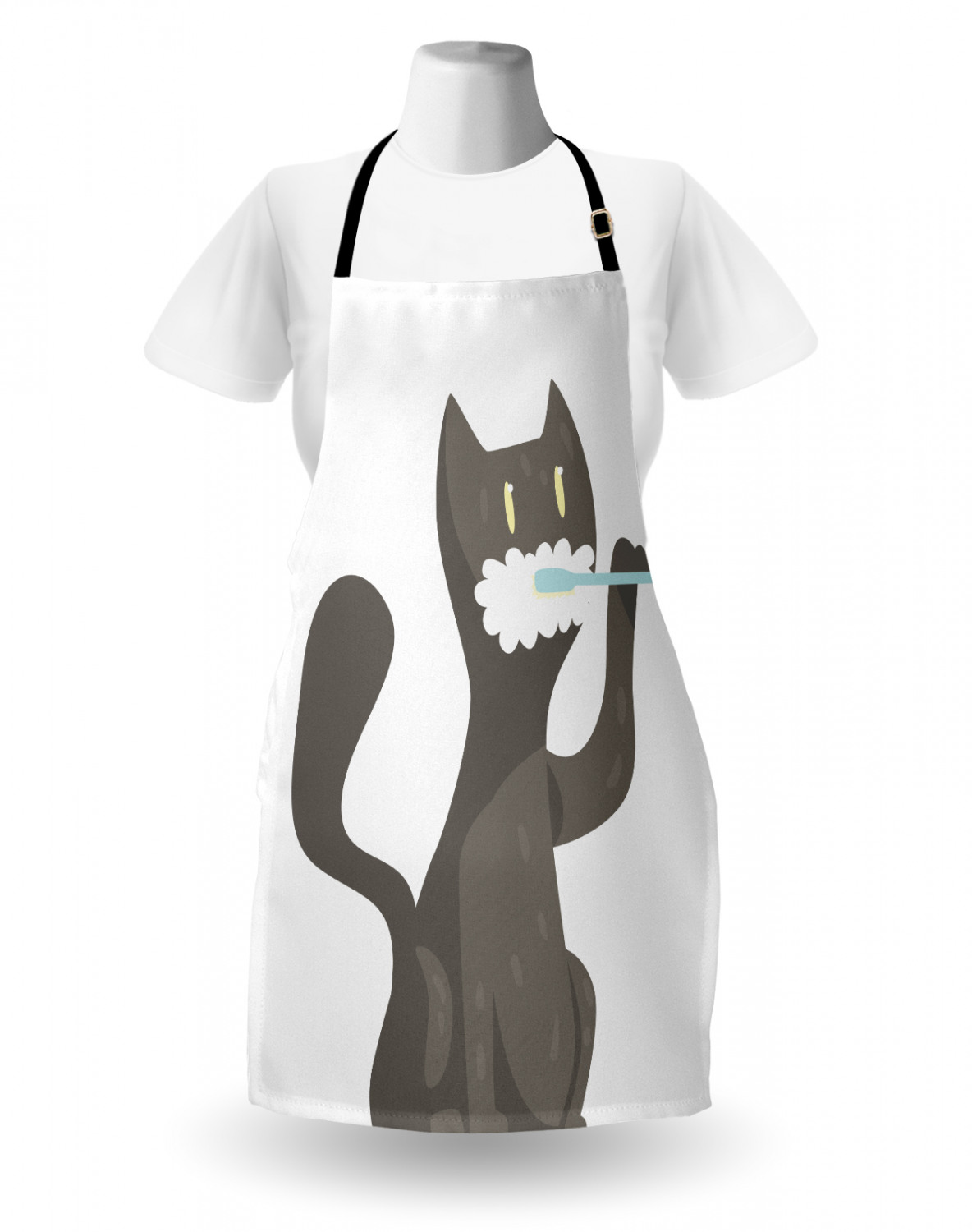 Details about  / Ambesonne Apron Bib with Adjustable Neck for Gardening Cooking Clear Image