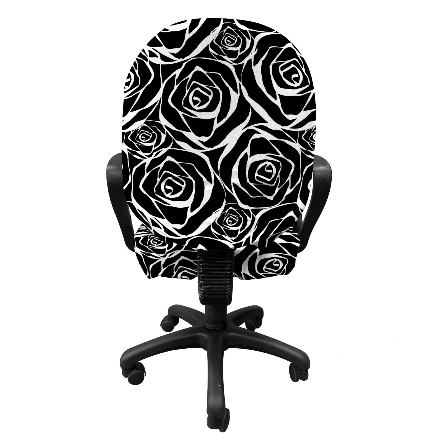 Ambesonne Floral Drawings Office Chair Slipcover Protective Stretch Cover