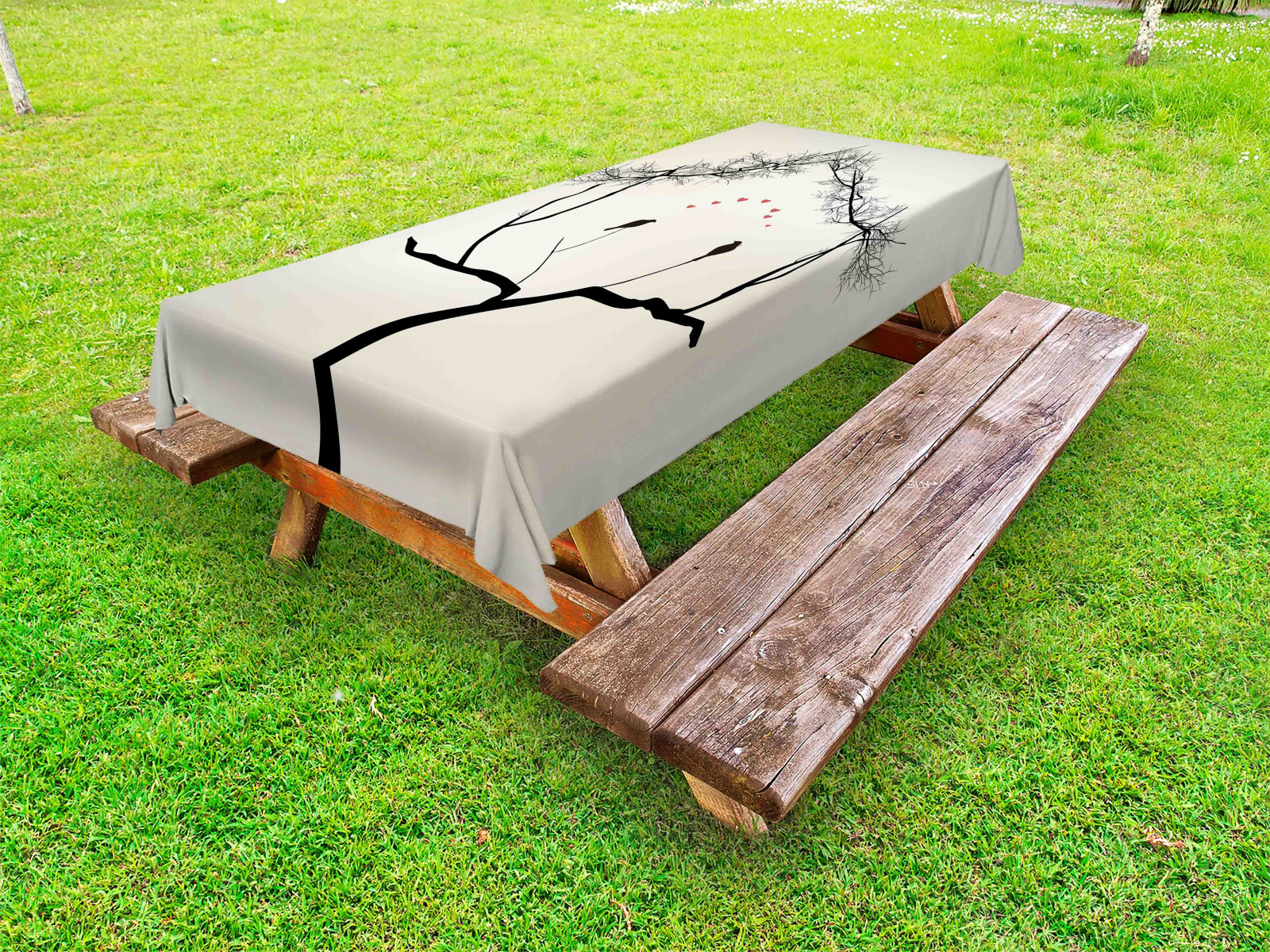 YHINGG Picknicktischabdeckung Wasserdicht | 190x157x76 Cm, 600D Oxford | Mit Bankhussen & Belüftung