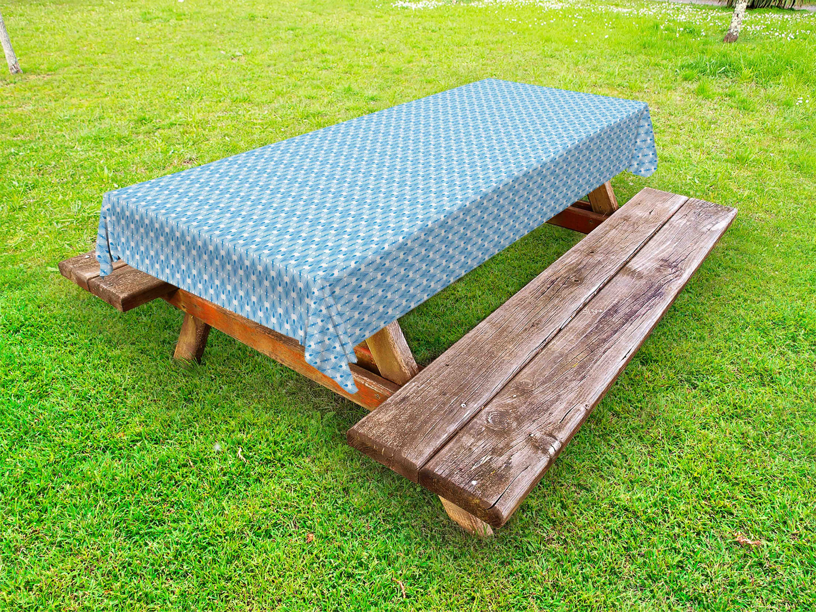 viktorianisch Outdoor Tischdecke Abstrakt Shaped Motiv Gartentisch Servietten - Bild 1 von 1