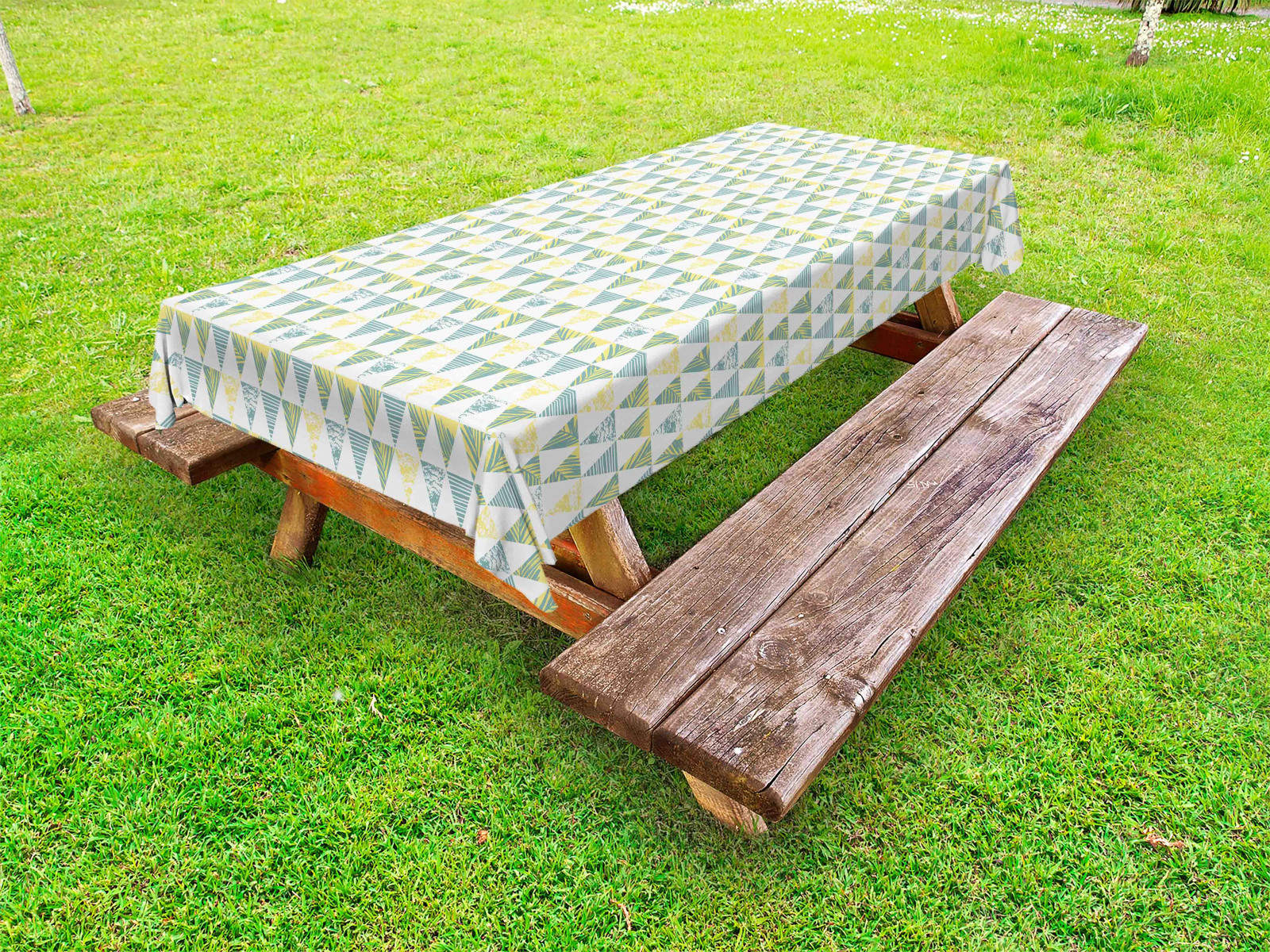 Tropisch Outdoor Tischdecke Triangles Pastell Exotic Gartentisch Servietten