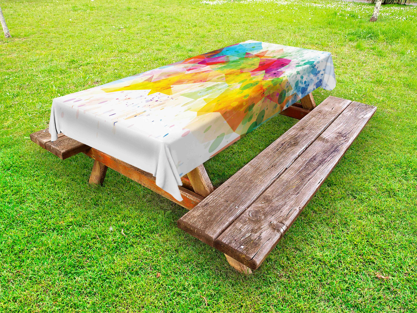Bunt Outdoor Tischdecke Colo Splash auf Normalbild Garten Stoff Digitaldruck  - Bild 1 von 1