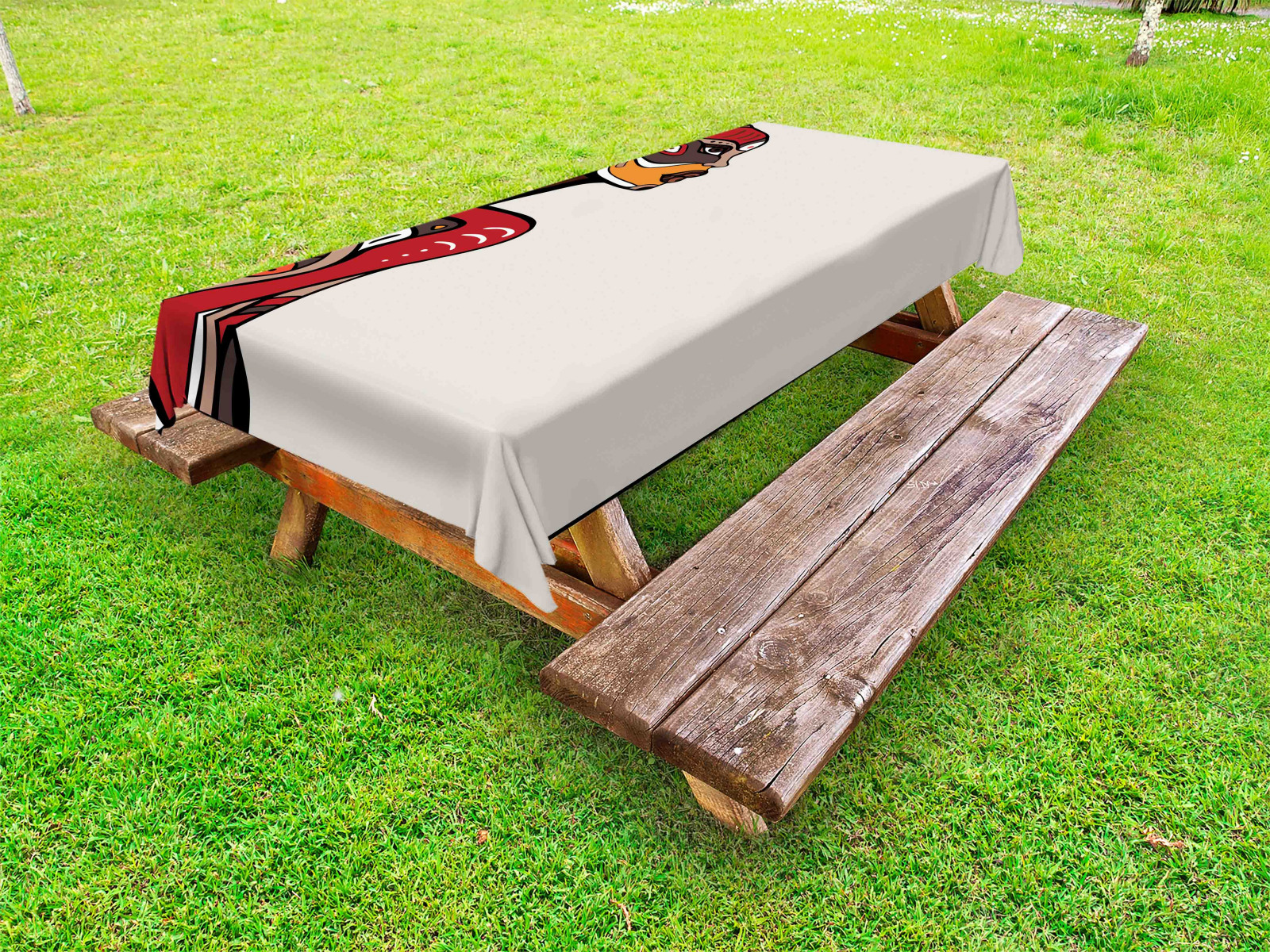 Tätowieren Outdoor Tischdecke Ethno Mode Handarbeit Stoff Esstisch Digitaldruck - Bild 1 von 3