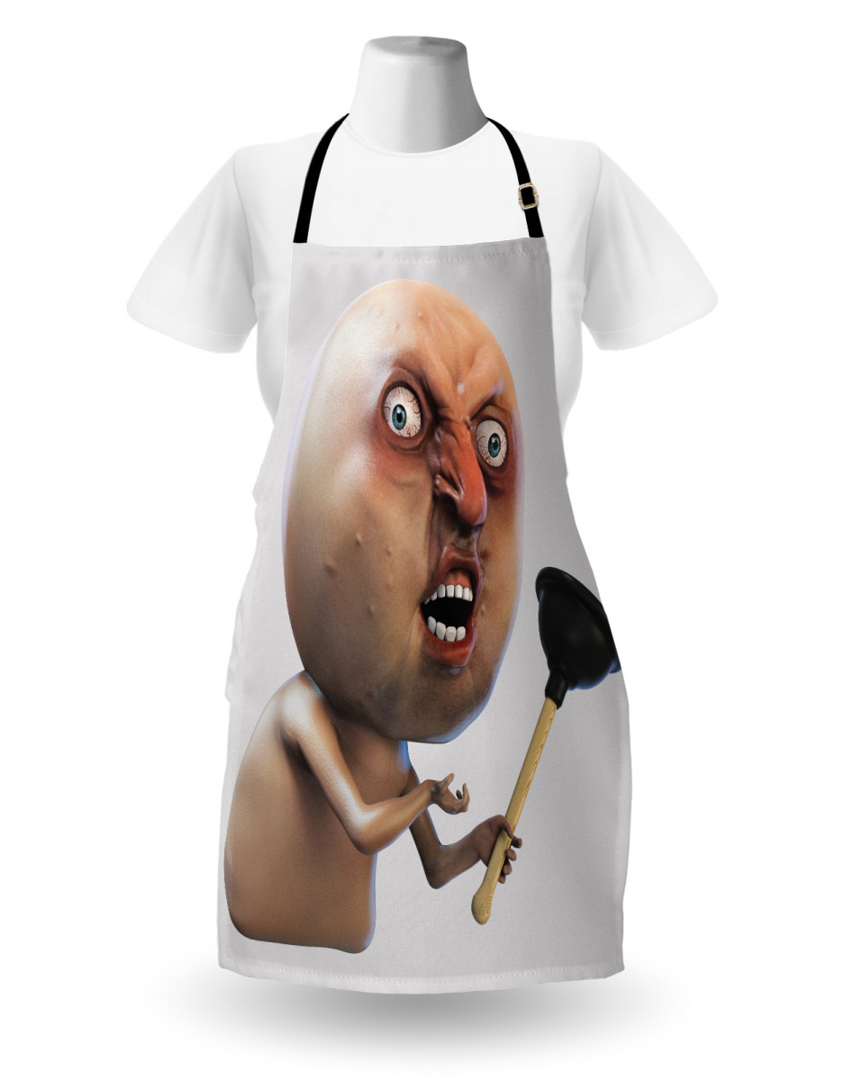 Why You No Plunger Meme Apron.