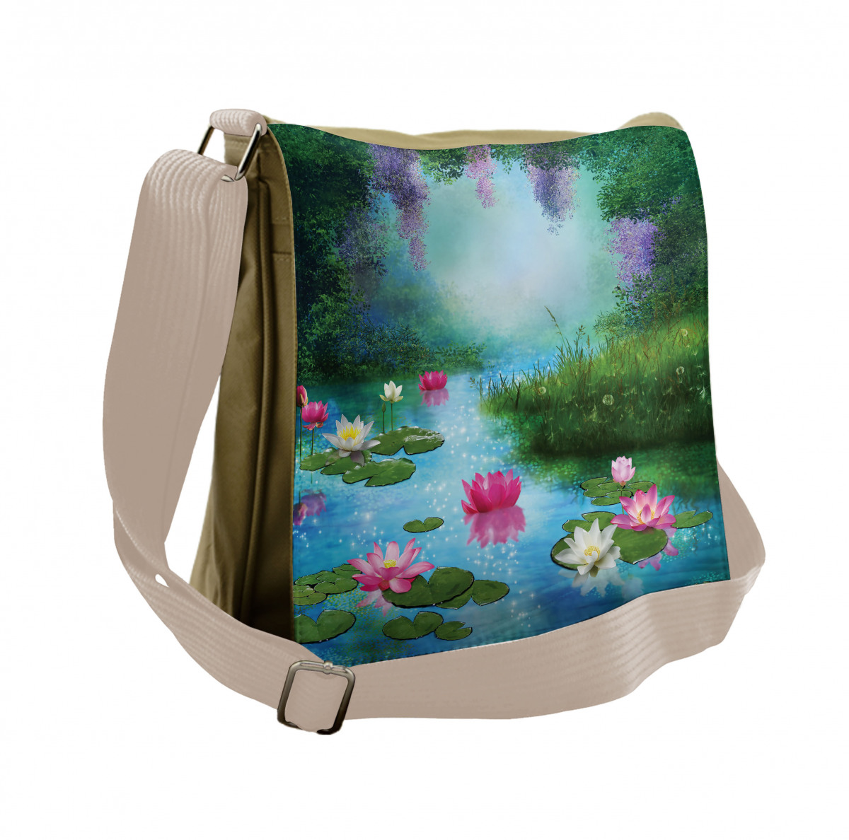 Watercolor Flower Waterlily Tote Bag by Irina Sztukowski - Fine Art America
