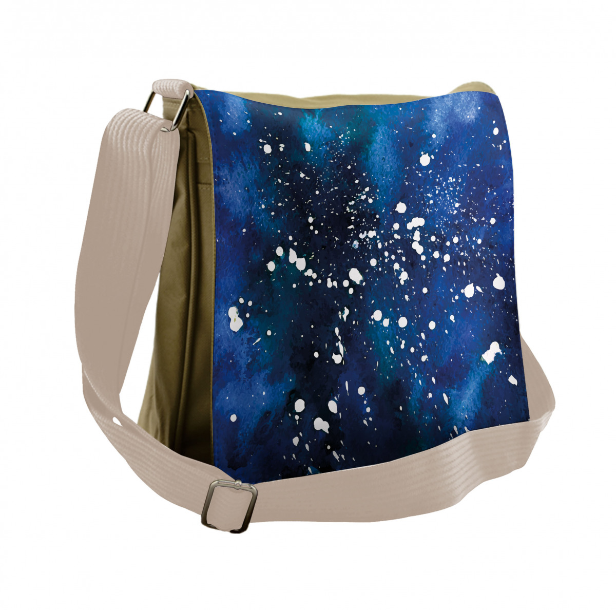 Grunge Space Theme Art Messenger Bag