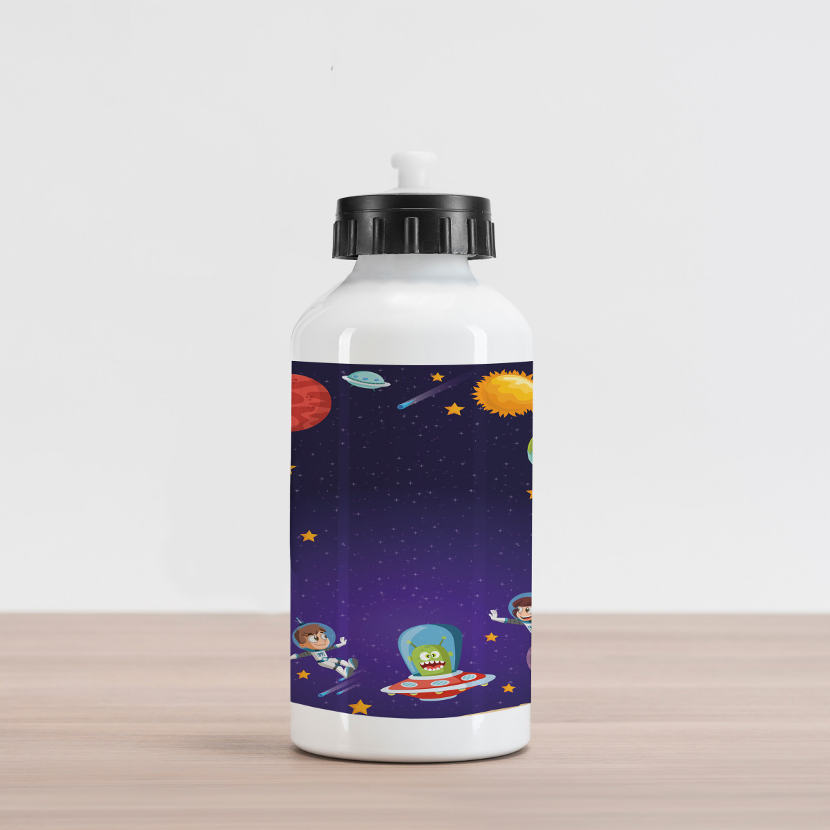 Astronaut Kids Outer Space Aluminum Water Bottle