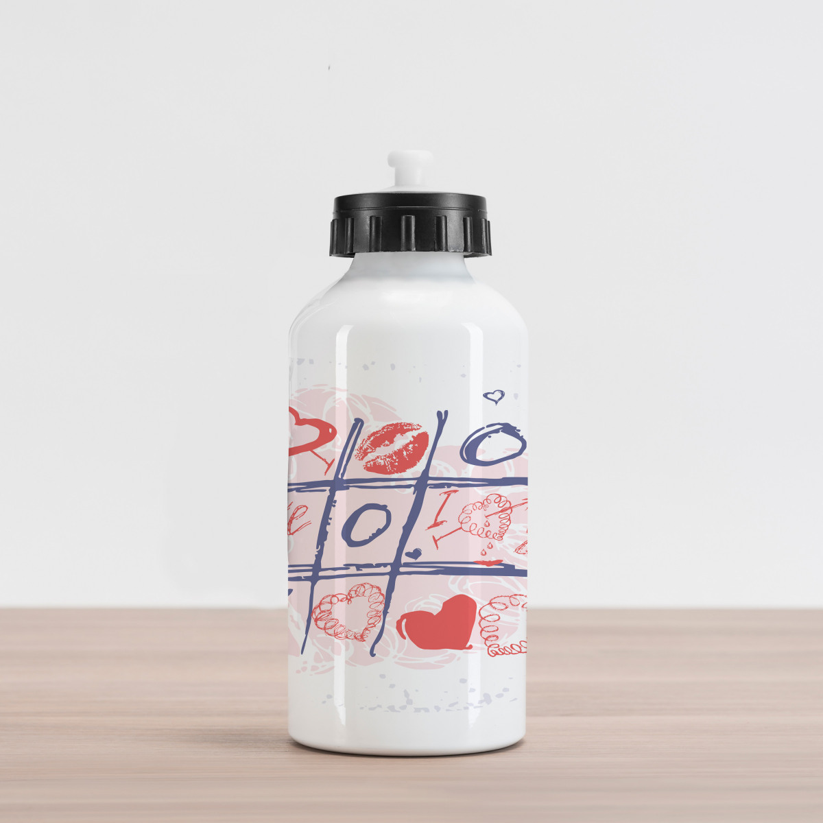 XOXO Pink Lip Art Bottle, Reusable Water Bottles