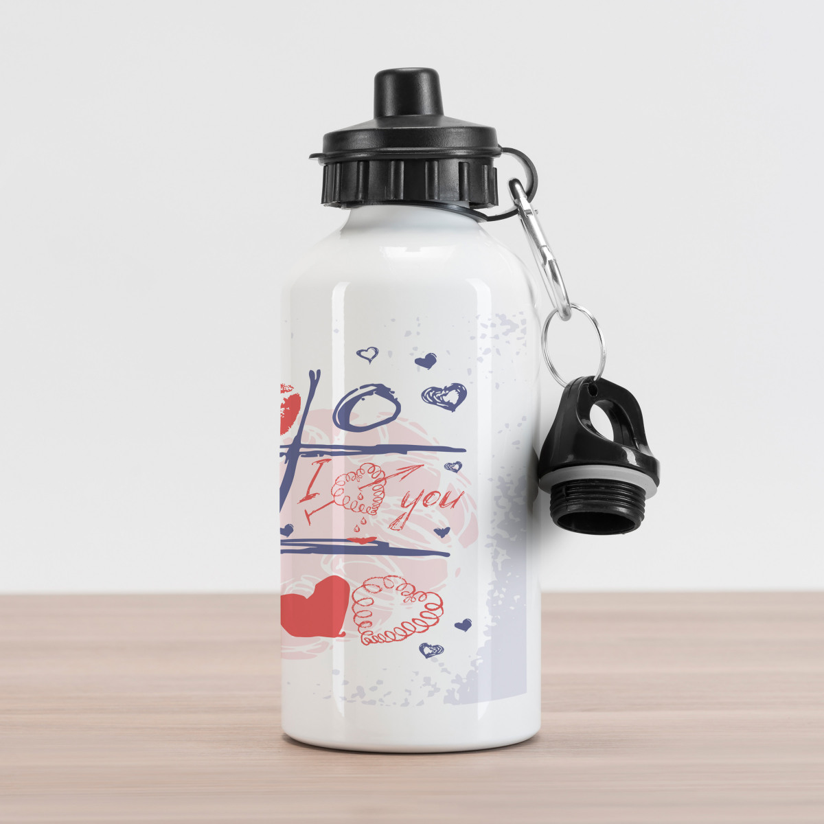 XOXO Pink Lip Art Bottle, Reusable Water Bottles