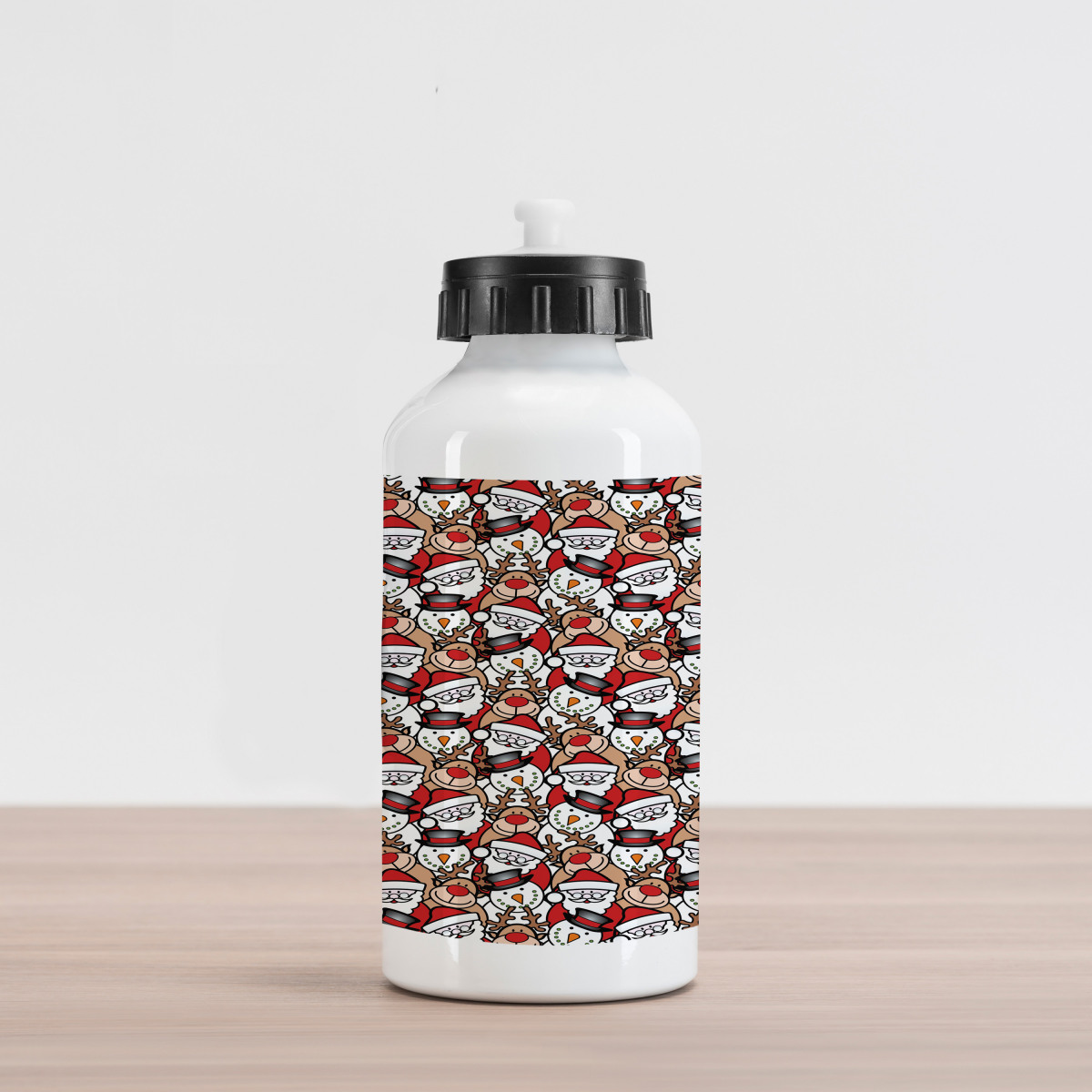 Snowman Reindeer Kids Aluminum Water Bottle