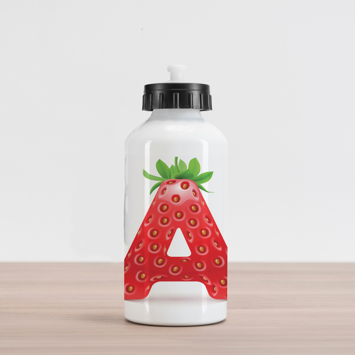 Pastel Strawberry Aluminum Water Bottle