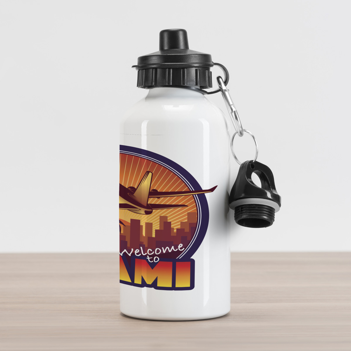 FLORIDA SUNSET INSULATED WATER BOTTLE - NAVY