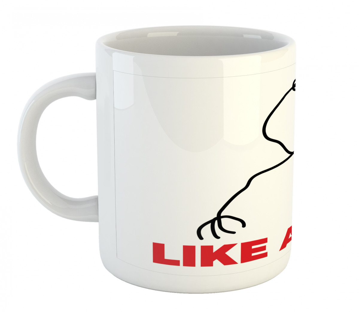 MUG STICKMAN MEME WHITE 11oz