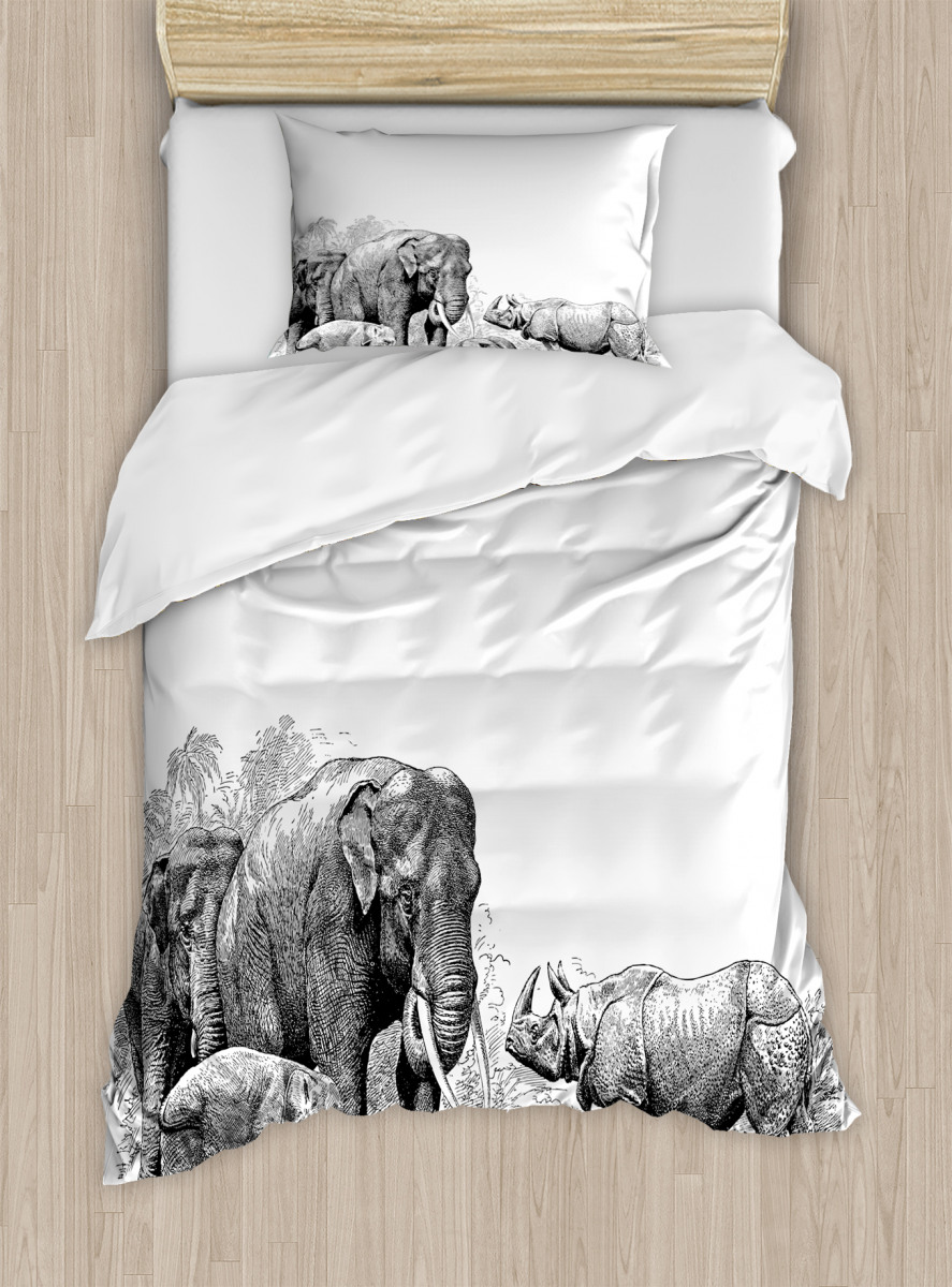 Elephants Duvet Cover Set