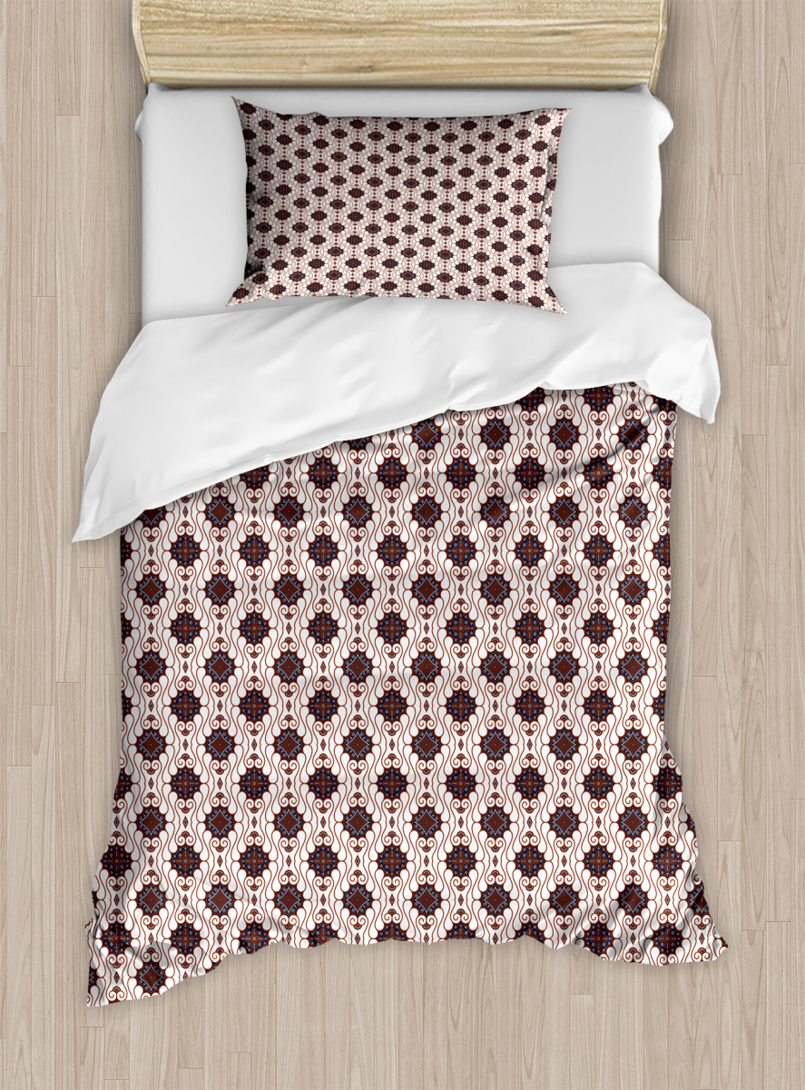 Japanese Style Motifs Pattern Duvet Cover Set