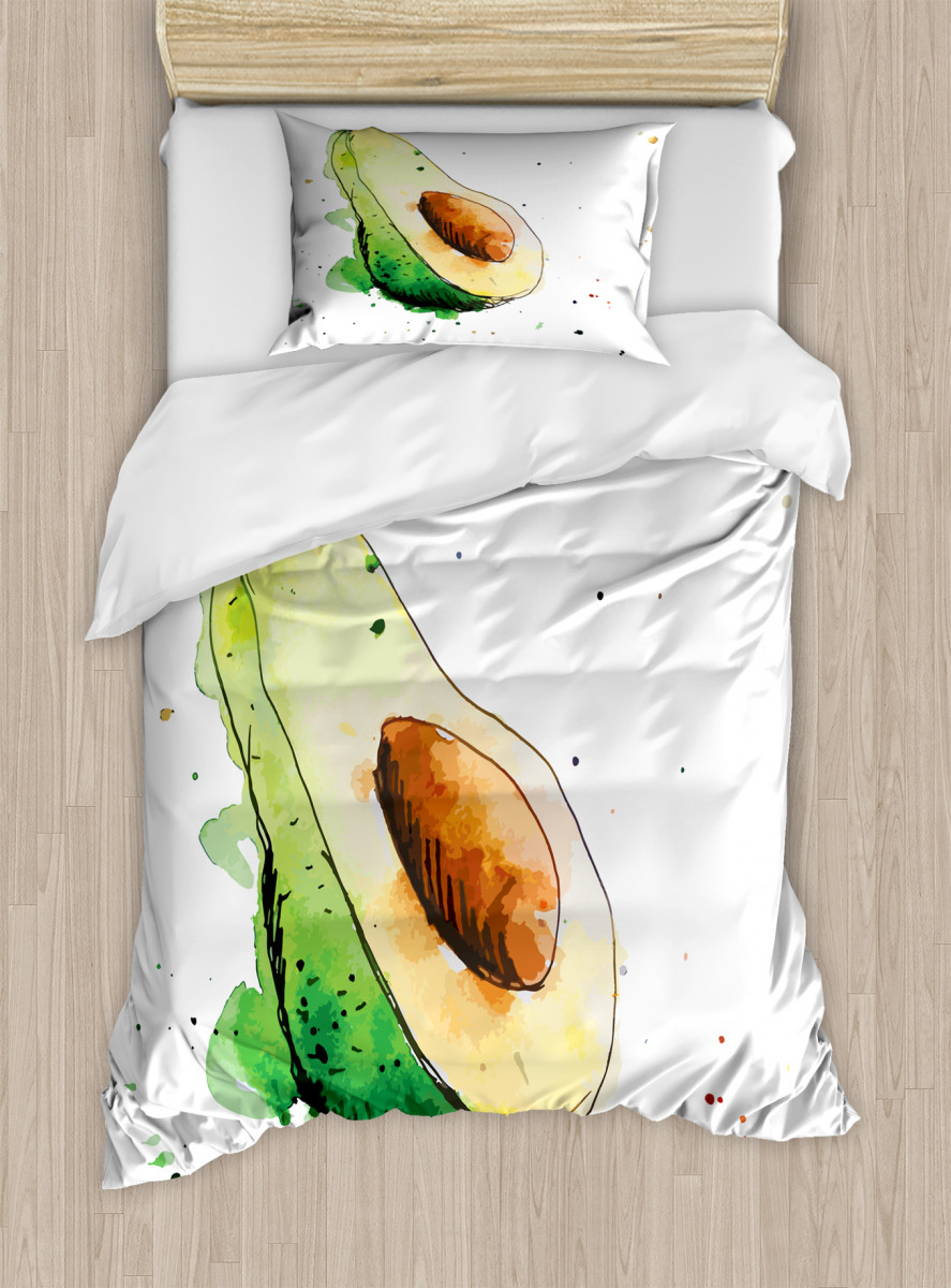  Ambesonne Humor Fitted Sheet & Pillow Sham Set