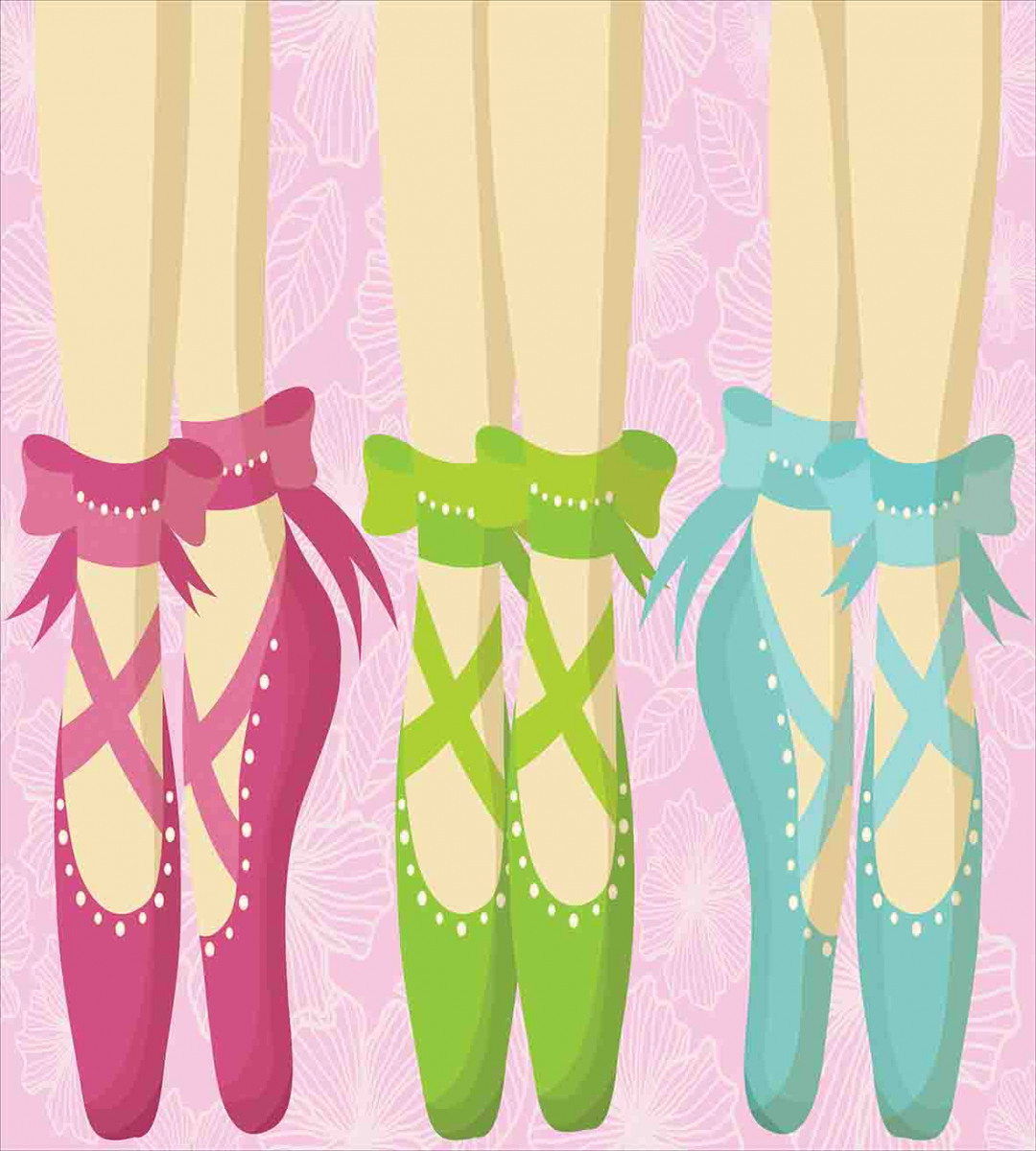 red pointe shoe covers