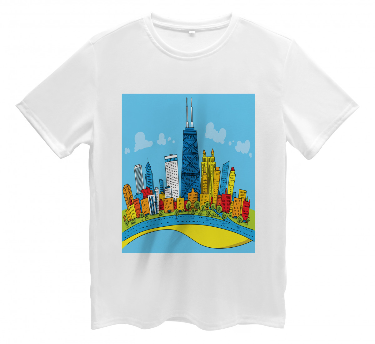 Chicago Skyline Design / Gift City Cityscape' Men's T-Shirt