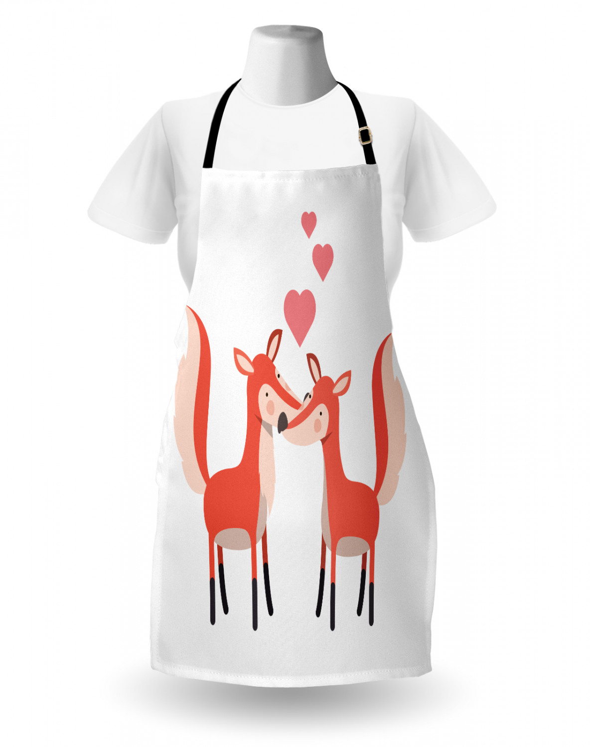 Ambesonne Apron Bib with Adjustable Neck Strap for Garden Cooking Standard Size