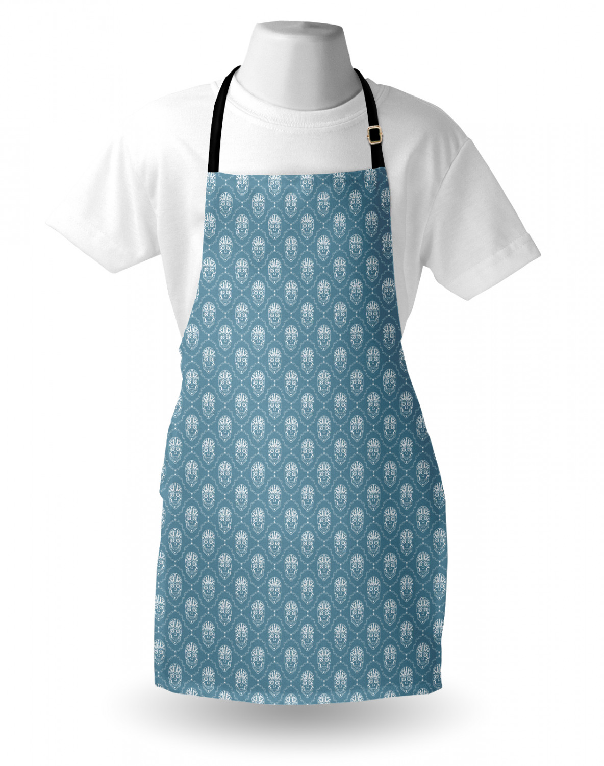 Ambesonne Apron Bib with Adjustable Neck Strap for Garden Cooking Standard Size