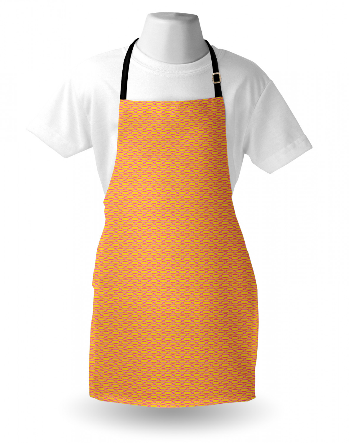 Ambesonne Apron Bib with Adjustable Neck Strap for Garden Cooking Standard Size