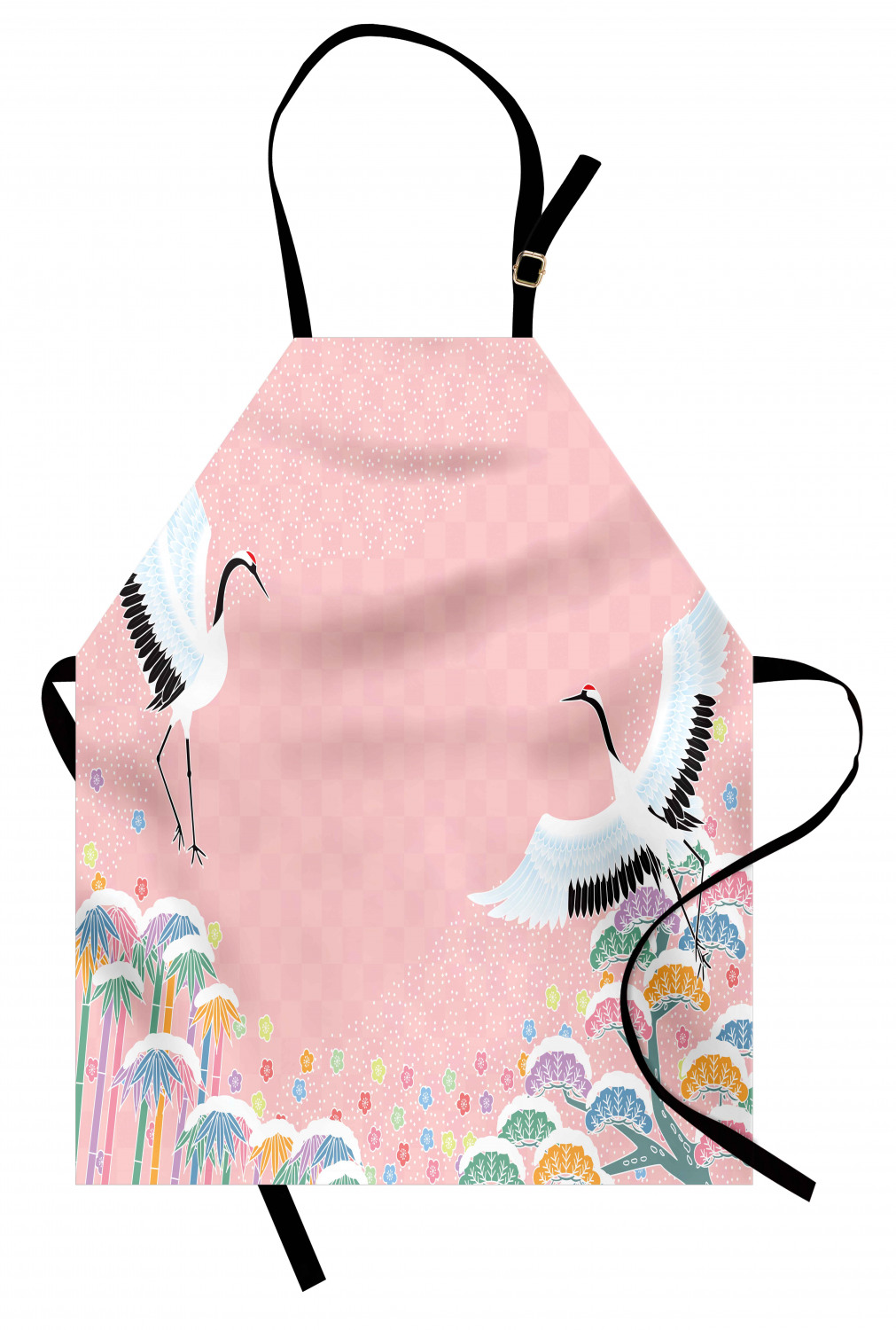 Ambesonne Cherry Blossom Kids Apron Boys Girls Apron Bib Cooking & Painting