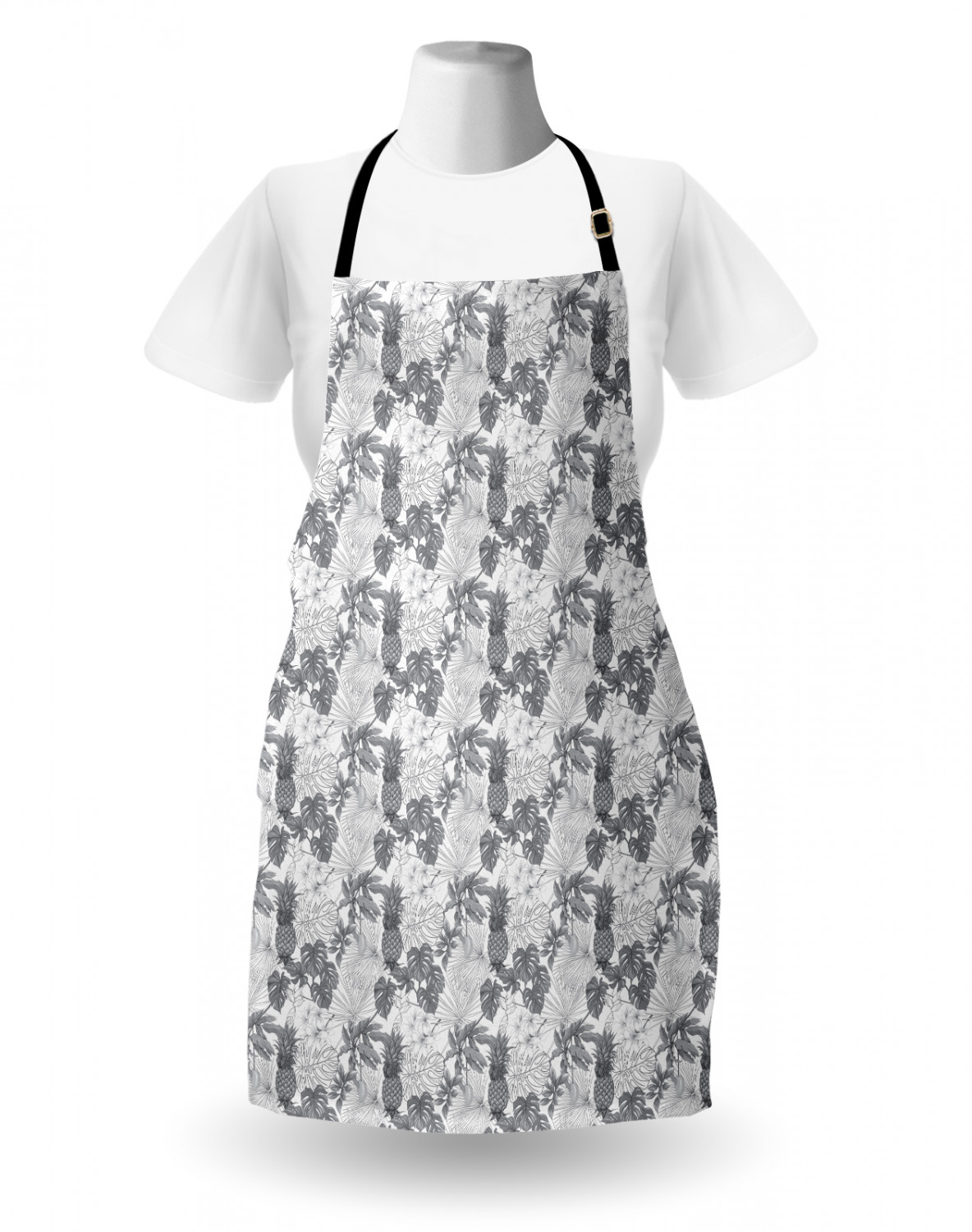 Details about   Ambesonne Apron with Adjustable Neck Strap for Garden Cooking Standard Size 