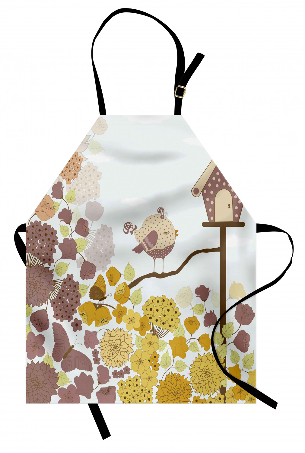 Ambesonne Spring Kids Apron Boys Girls Apron Bib Cooking & Painting