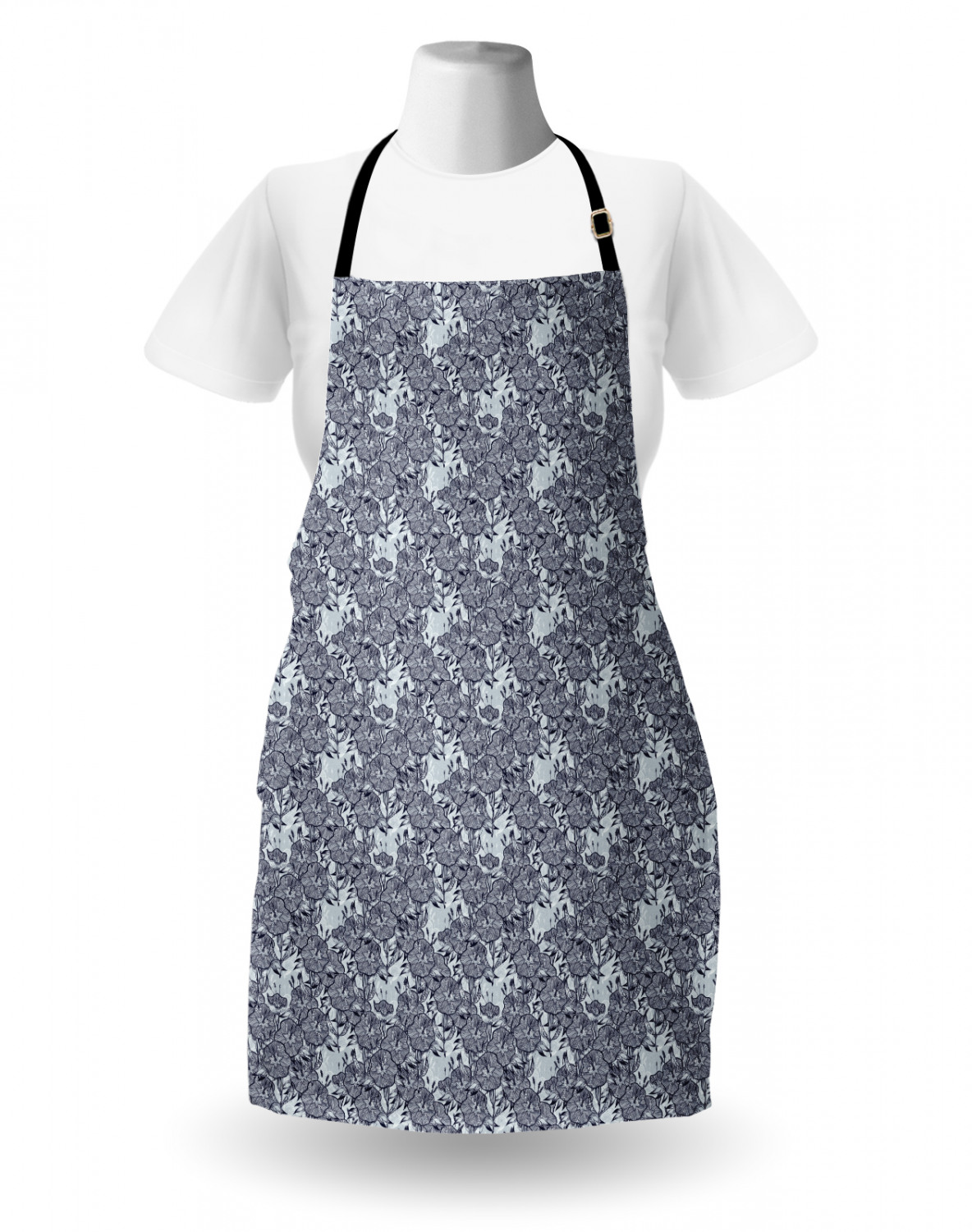 Ambesonne Apron Bib Adjustable Strap for Gardening Cooking Unisex Vivid Colors