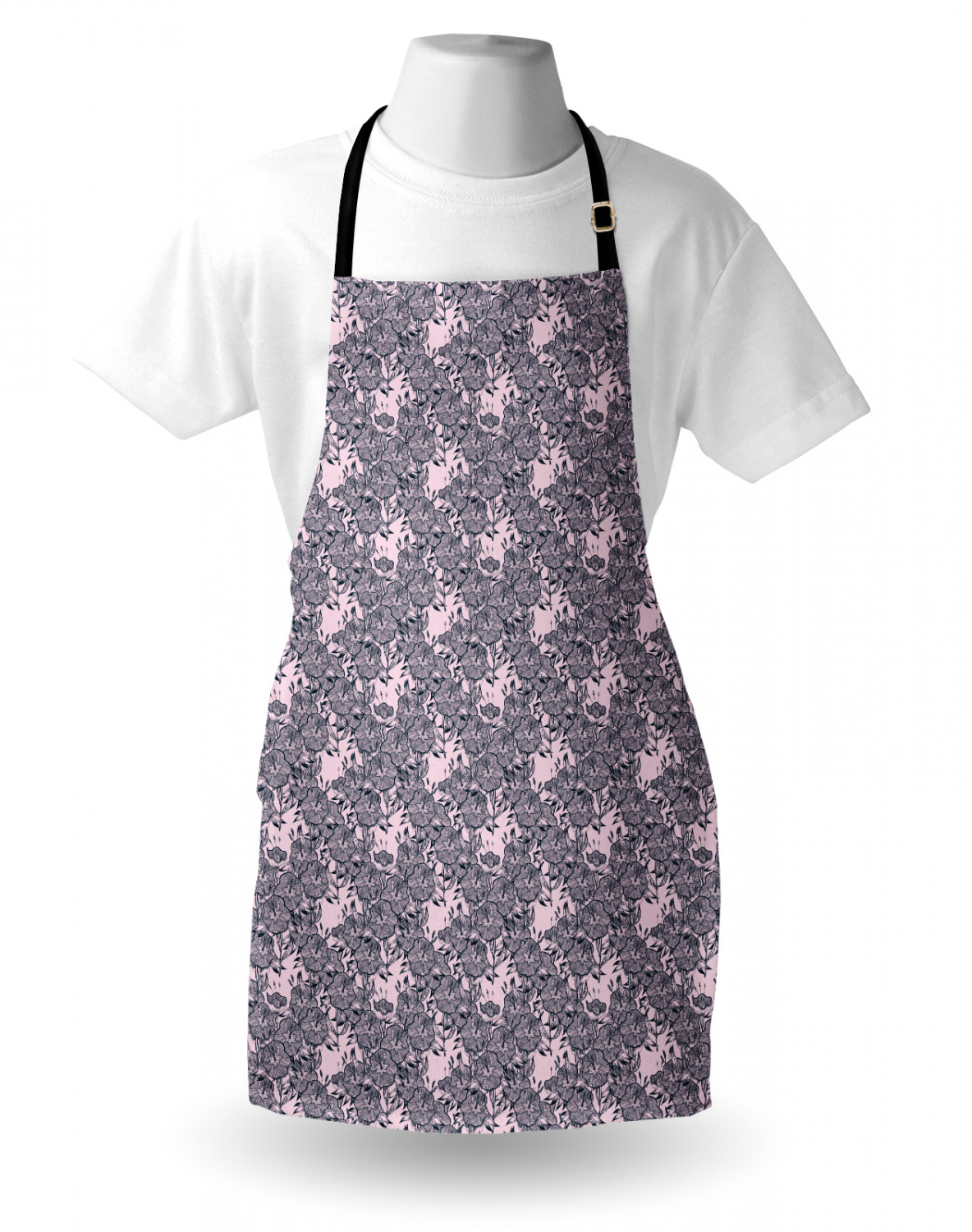 Ambesonne Apron Bib Adjustable Strap for Gardening Cooking Unisex Vivid Colors