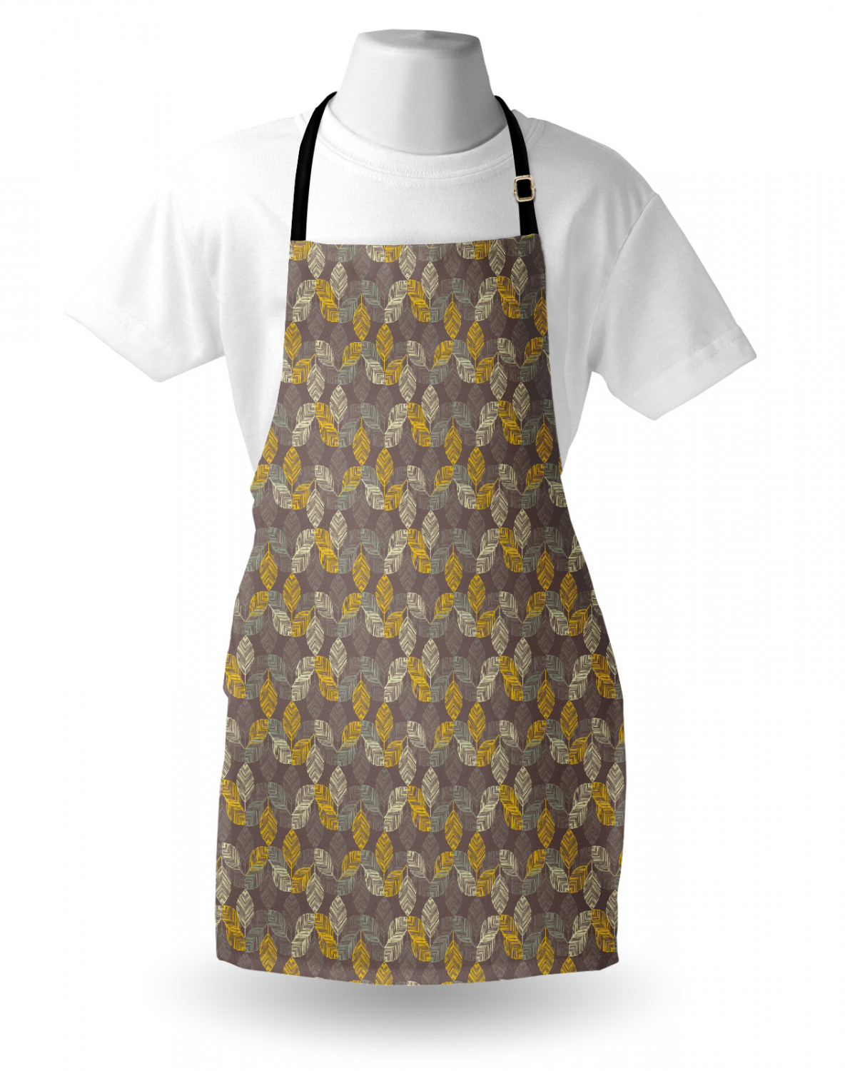 Ambesonne Apron Bib Adjustable Strap for Gardening Cooking Unisex Vivid Colors