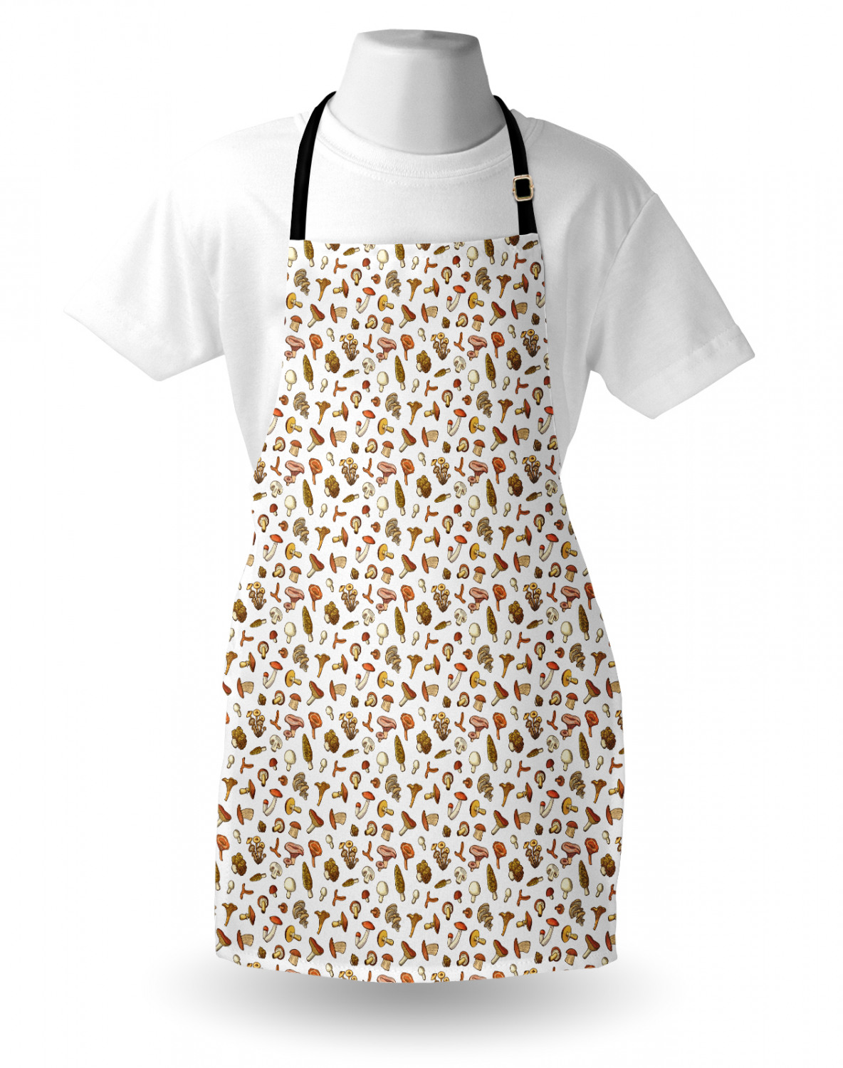 Ambesonne Apron Bib Adjustable Strap for Gardening Cooking Unisex Vivid Colors