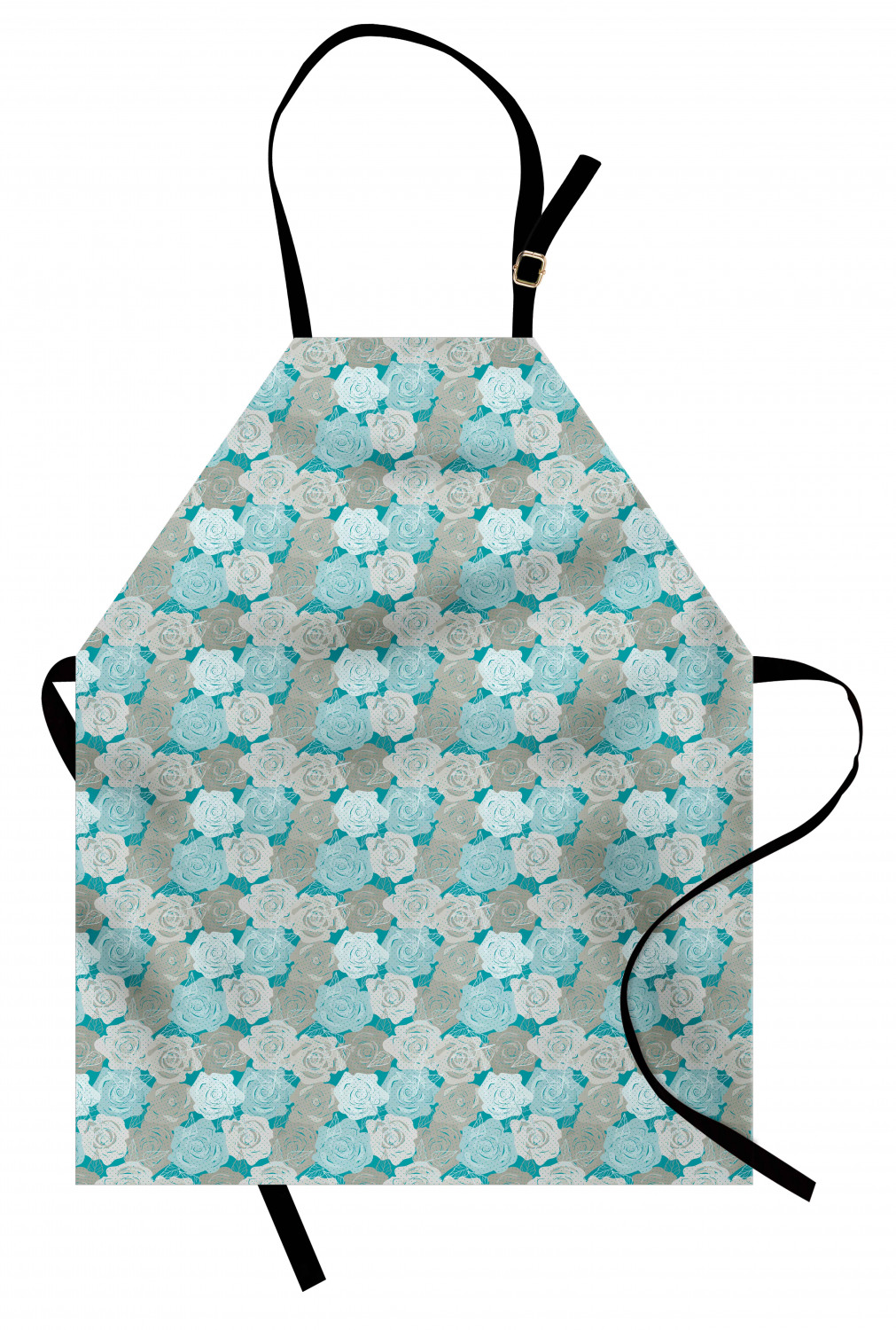 Apron Adjustable Black Strap for Garden Cooking Unisex Standard Size Ambesonne