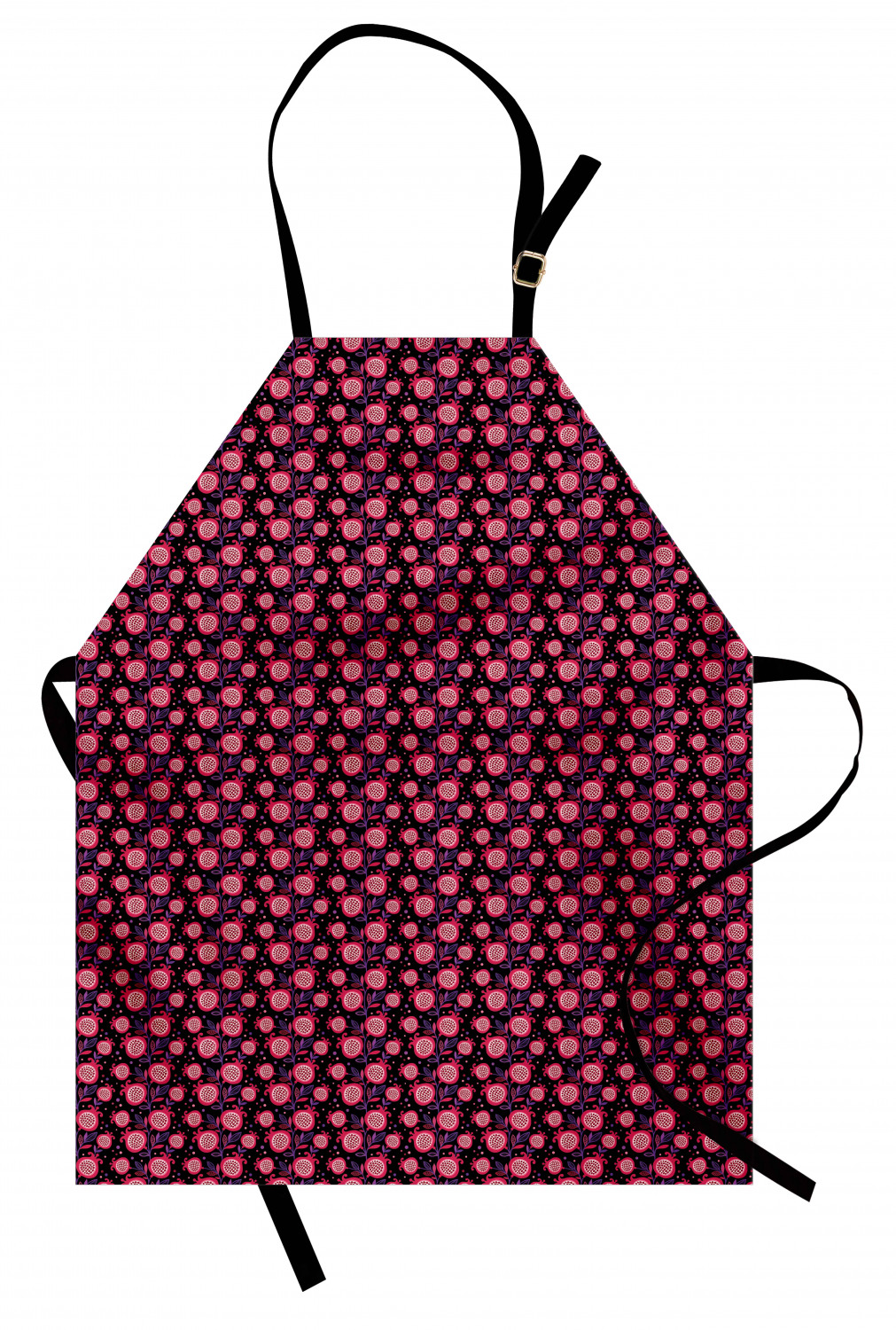 Apron Adjustable Black Strap for Garden Cooking Unisex Standard Size Ambesonne