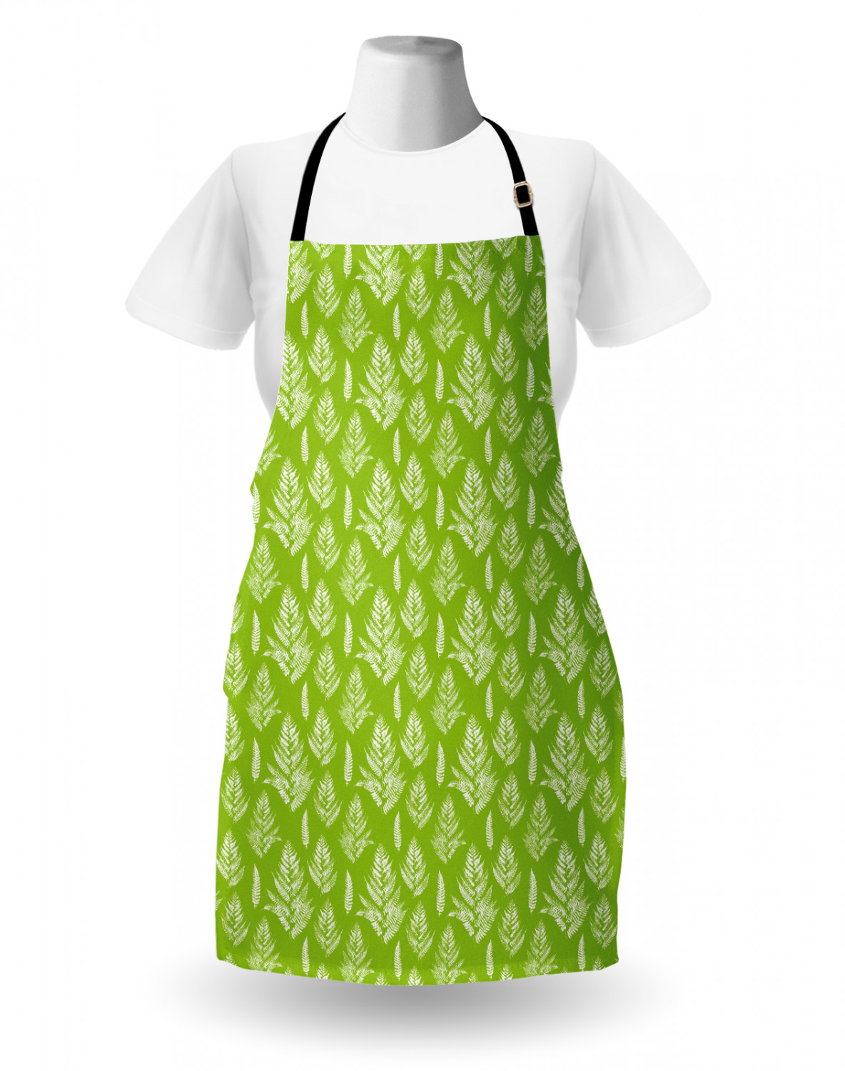 Apron Adjustable Black Strap for Garden Cooking Unisex Standard Size Ambesonne