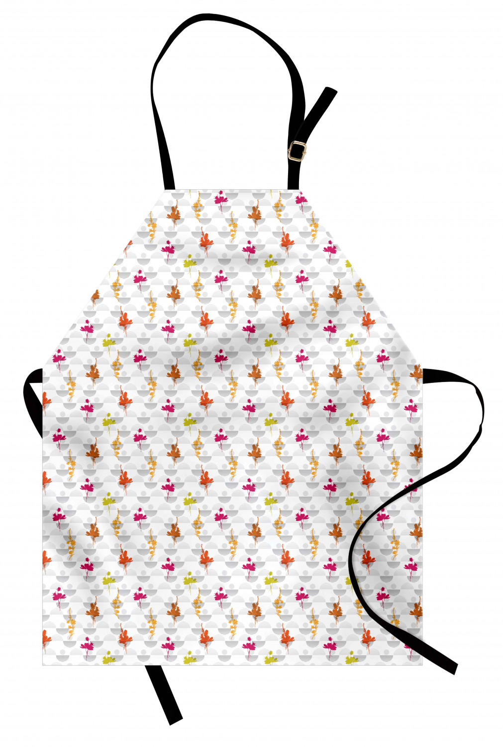 Apron Adjustable Black Strap for Garden Cooking Unisex Standard Size Ambesonne