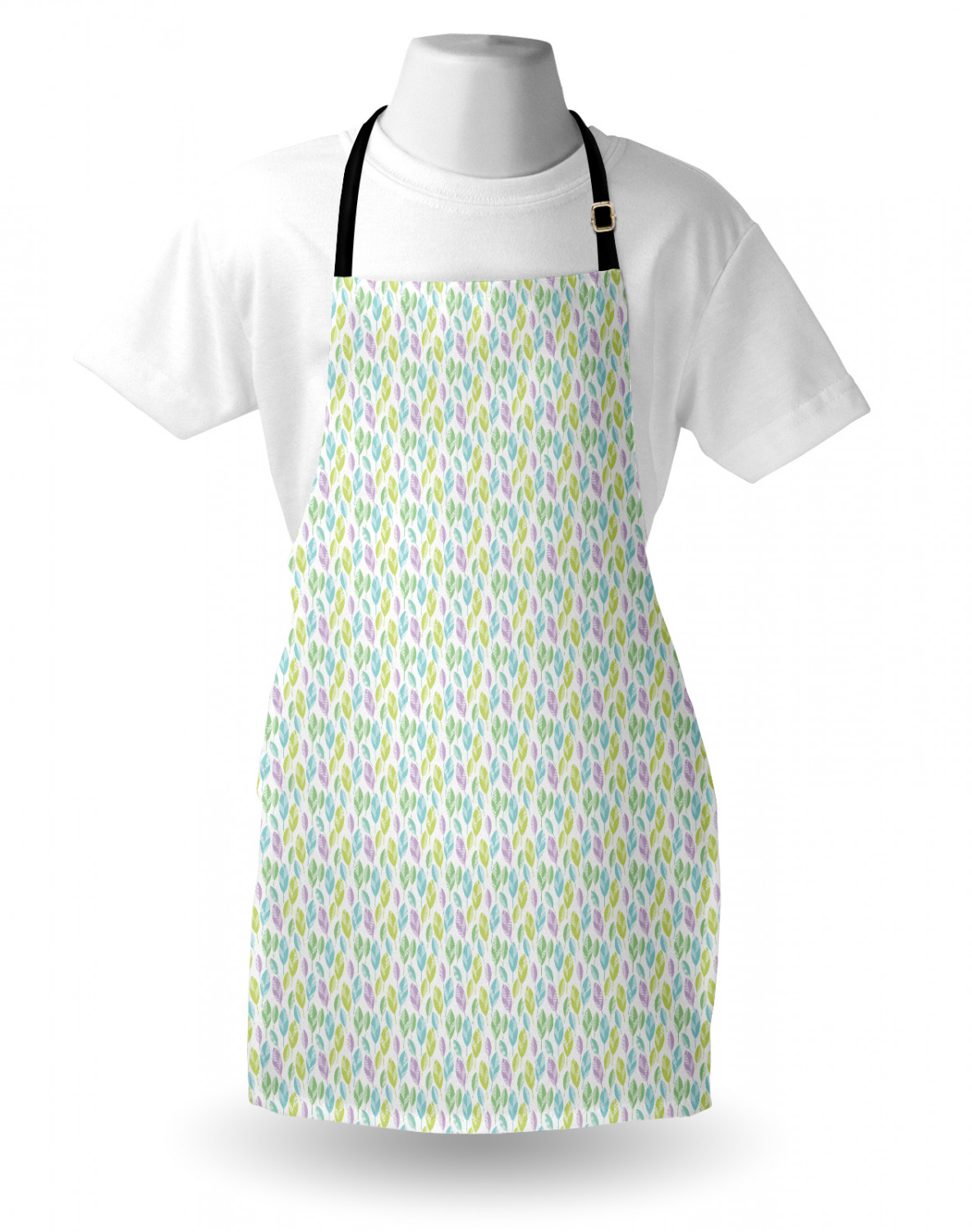 Apron Adjustable Black Strap for Garden Cooking Unisex Standard Size Ambesonne