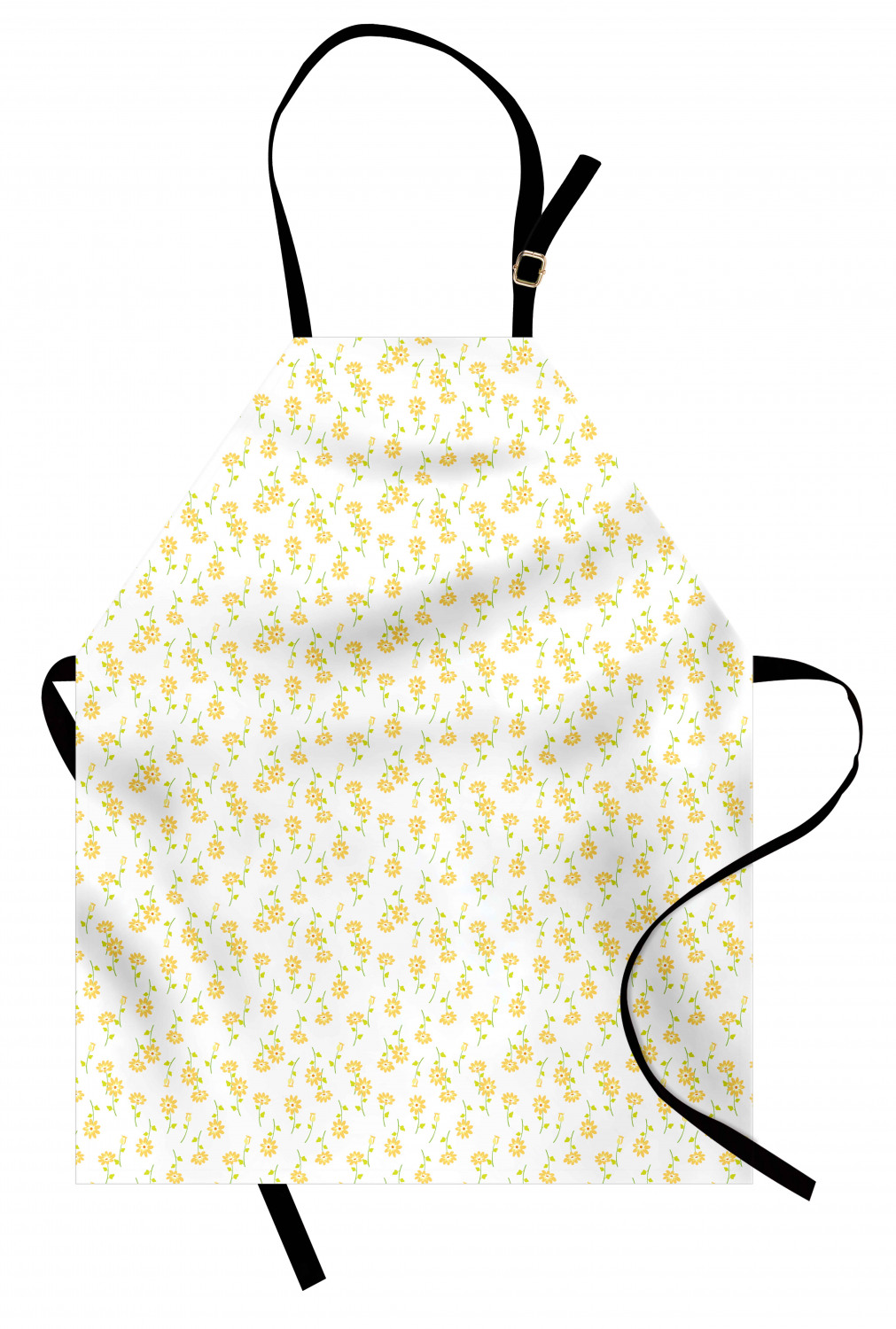 Apron Adjustable Black Strap for Garden Cooking Unisex Standard Size Ambesonne