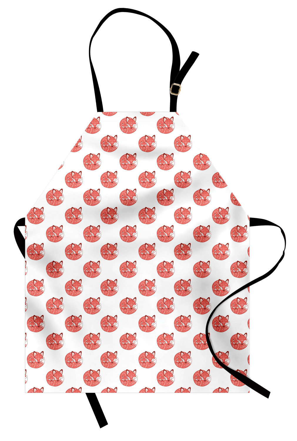 Ambesonne Fox Animal Kids Apron Boys Girls Apron Bib Cooking & Painting