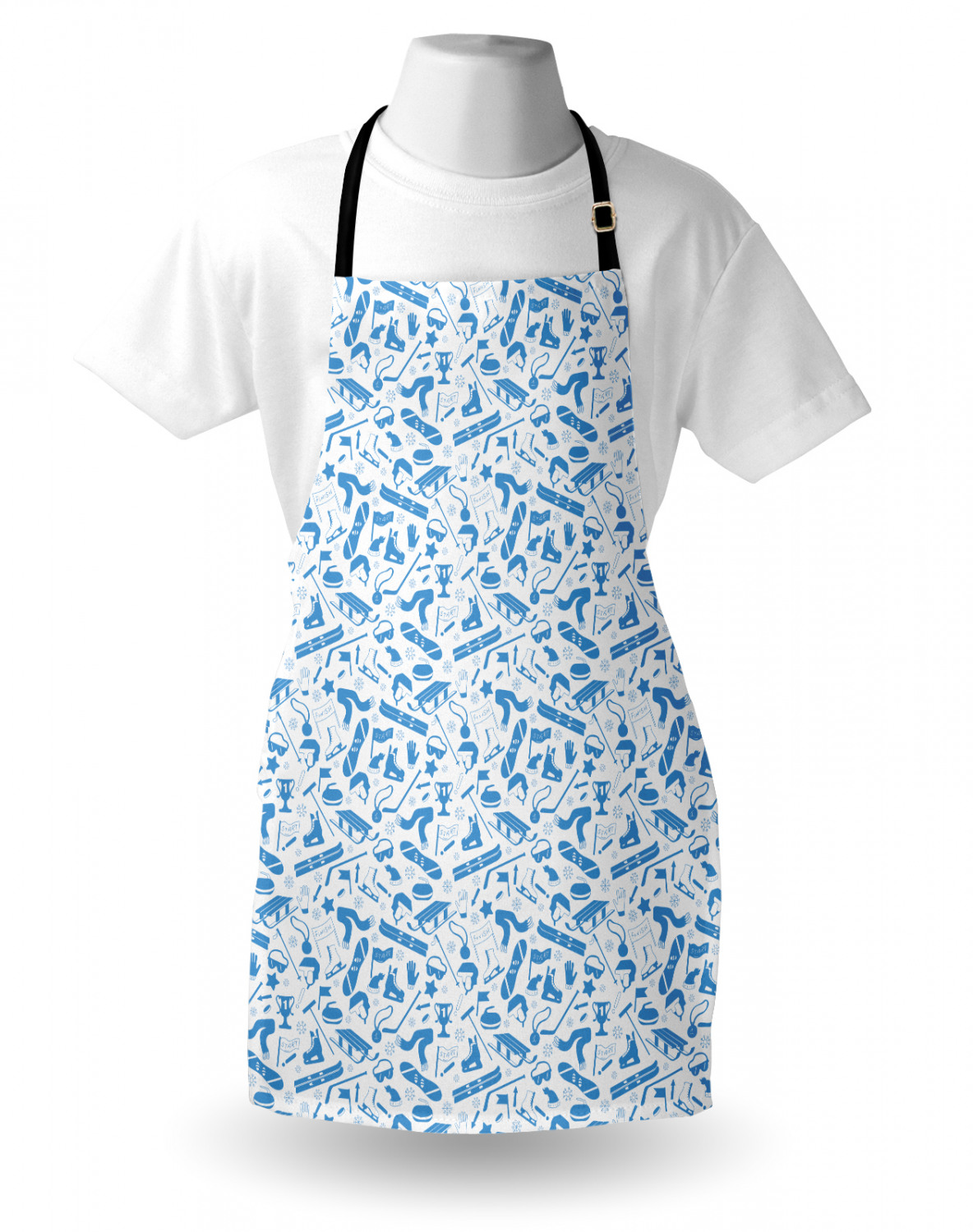 Ambesonne Apron Adjustable Strap for Gardening and Cooking Standard Size