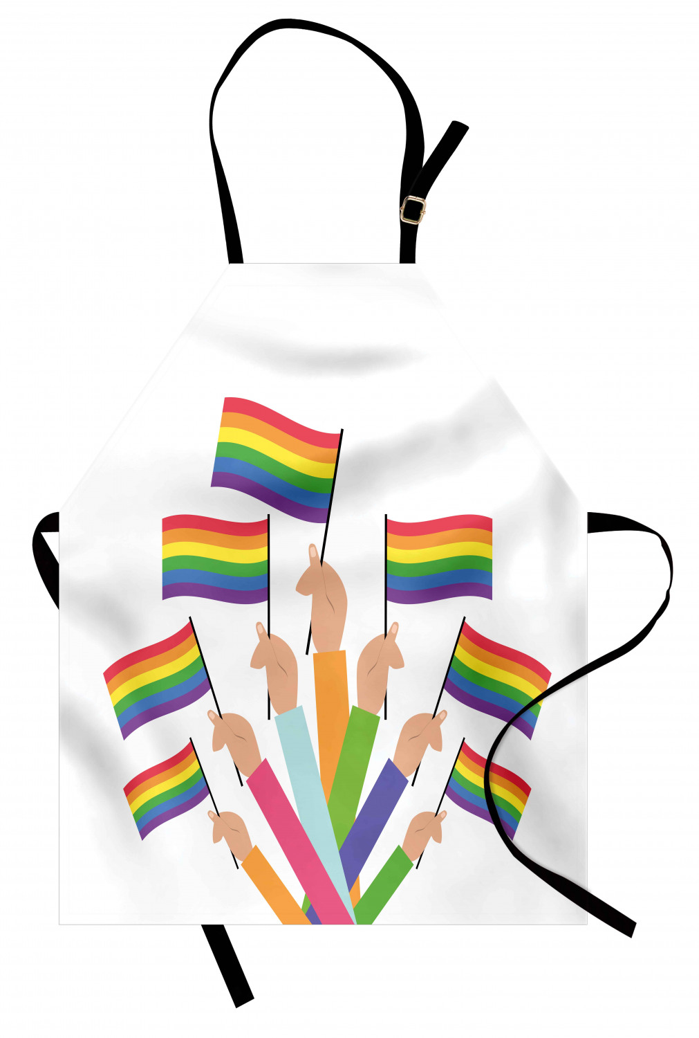 Ambesonne Rainbow Fun Kids Apron Boys Girls Apron Bib Cooking & Painting