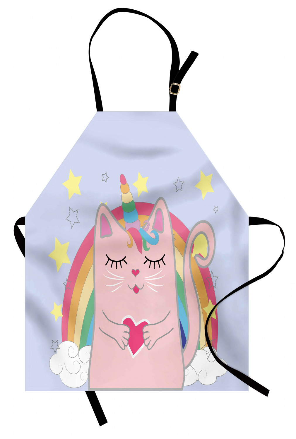 Ambesonne Rainbow Fun Kids Apron Boys Girls Apron Bib Cooking & Painting