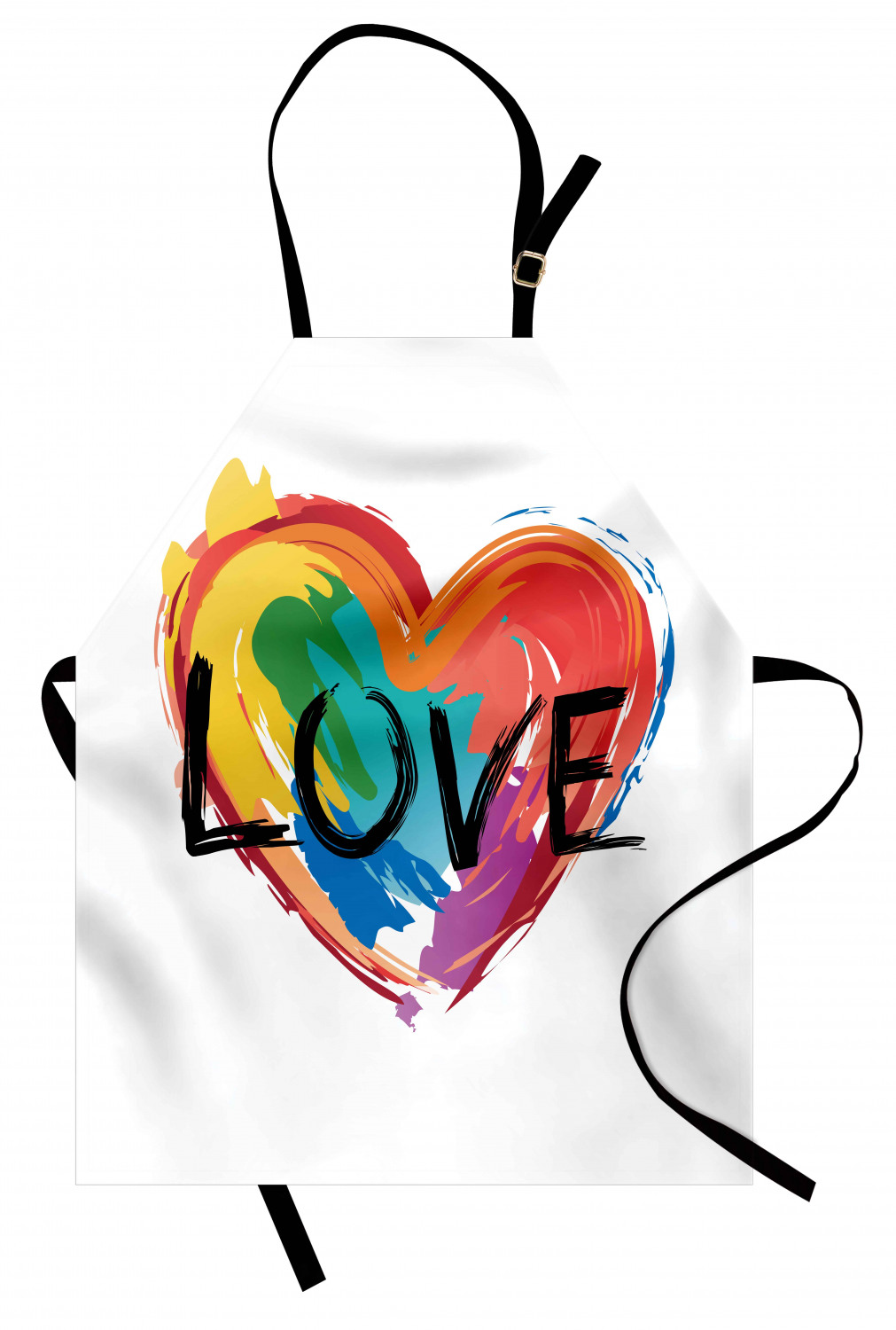 Ambesonne Rainbow Fun Kids Apron Boys Girls Apron Bib Cooking & Painting