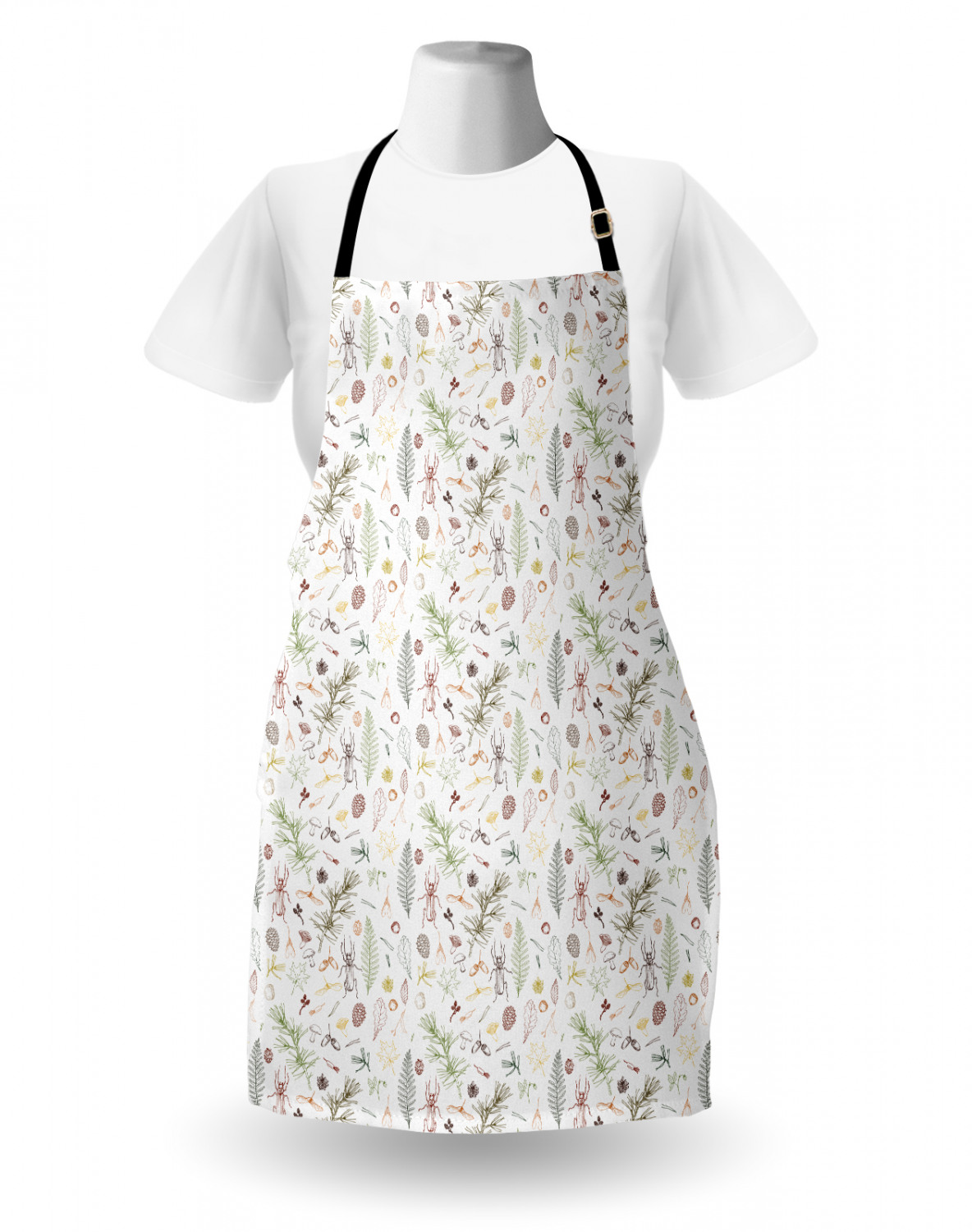 Ambesonne Apron Adjustable Strap for Gardening and Cooking Standard Size