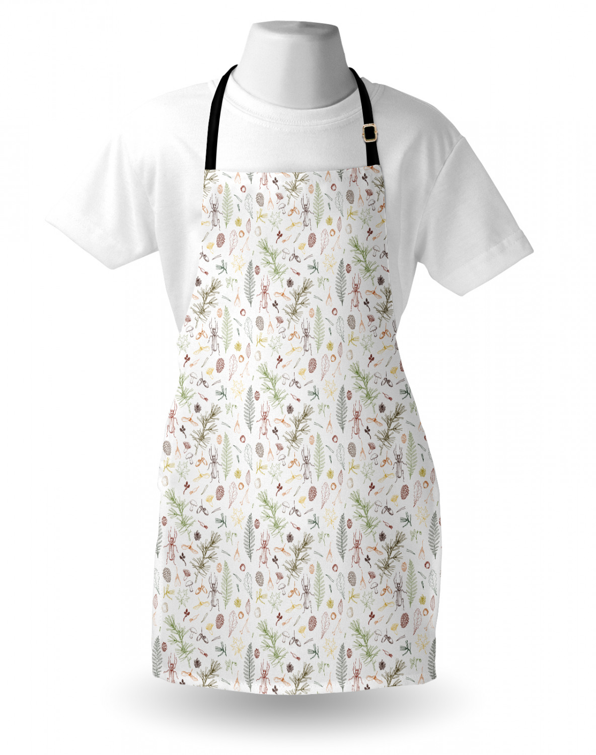 Ambesonne Apron Adjustable Strap for Gardening and Cooking Standard Size