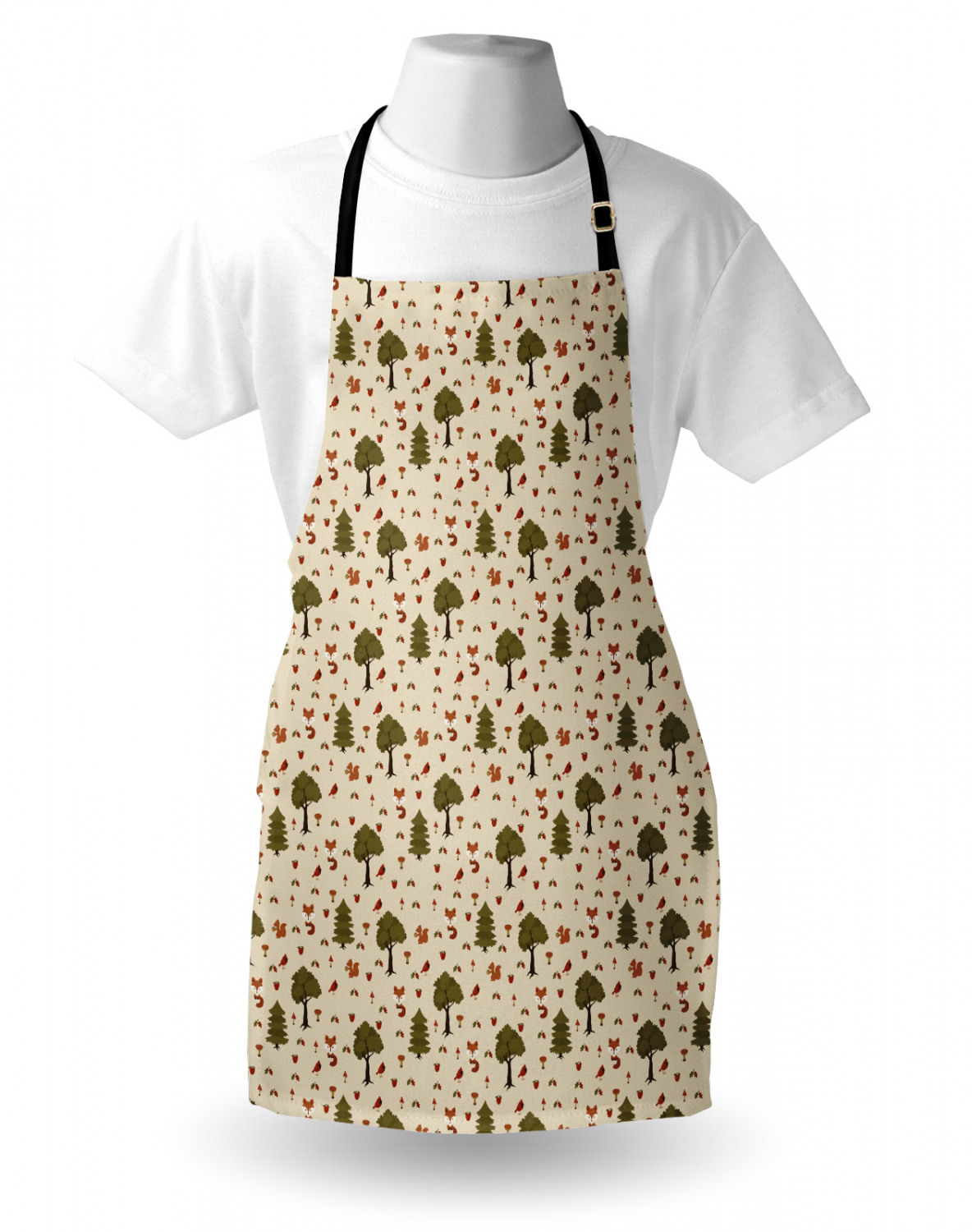 Ambesonne Apron Adjustable Strap for Gardening and Cooking Standard Size