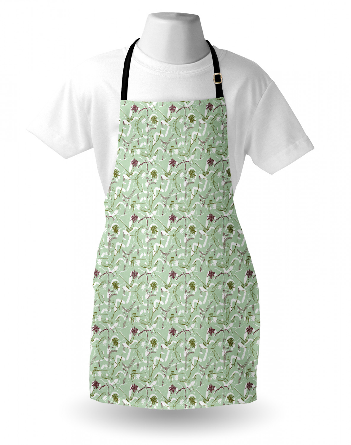 Ambesonne Apron Adjustable Strap for Gardening and Cooking Standard Size