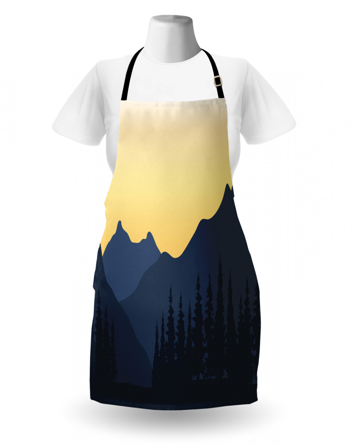 Ambesonne Apron Adjustable Strap for Gardening and Cooking Standard Size